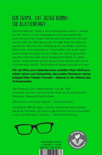 Rückseitencover Horvath und die verschwundenen Schüler