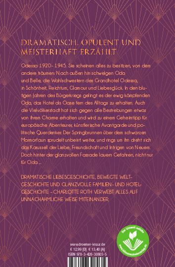 Rückseitencover Grandhotel Odessa. Der Garten des Fauns