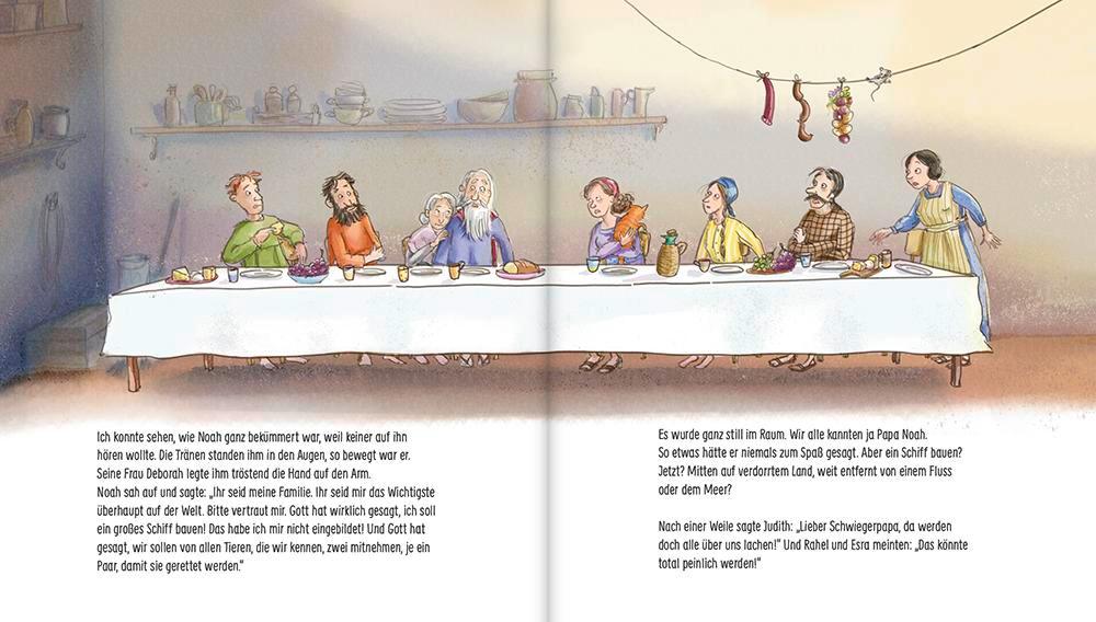 Beispielinhalt (Bild) Als Noah die Arche baute - ein Bilderbuch für Kinder ab 5 Jahren
