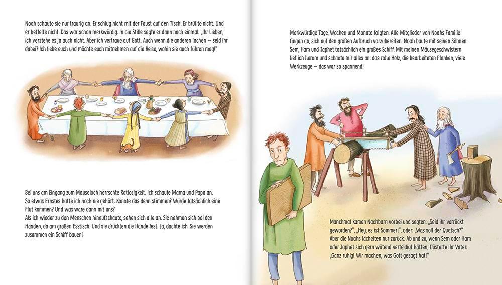 Beispielinhalt (Bild) Als Noah die Arche baute - ein Bilderbuch für Kinder ab 5 Jahren