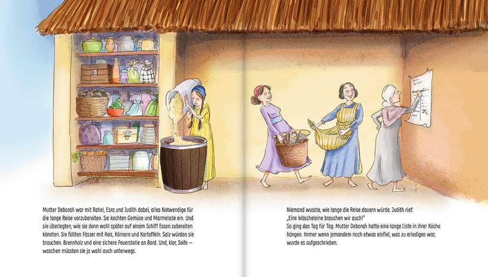 Beispielinhalt (Bild) Als Noah die Arche baute - ein Bilderbuch für Kinder ab 5 Jahren