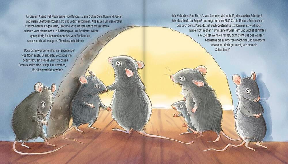Beispielinhalt (Bild) Als Noah die Arche baute - ein Bilderbuch für Kinder ab 5 Jahren