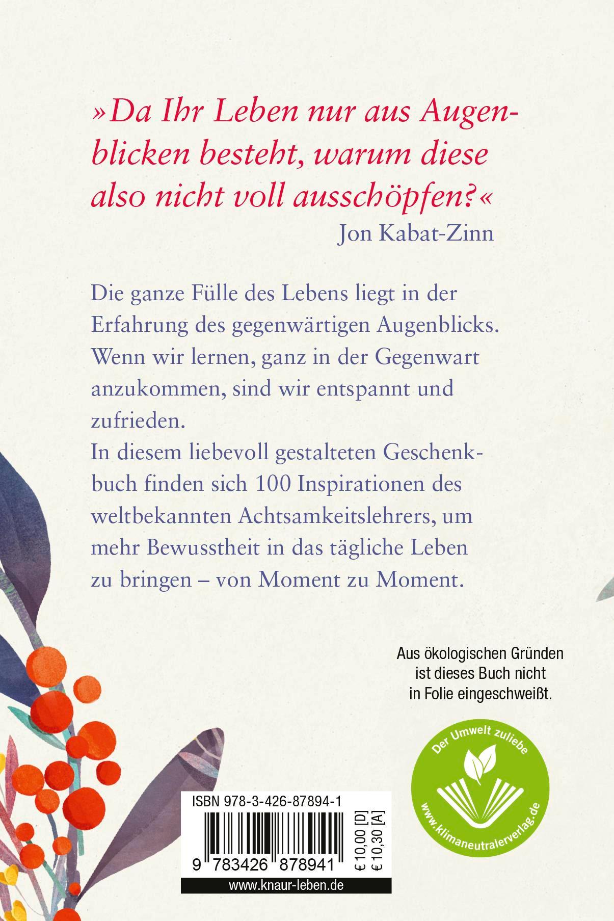 Rückseitencover Jeder Augenblick kann dein Lehrer sein