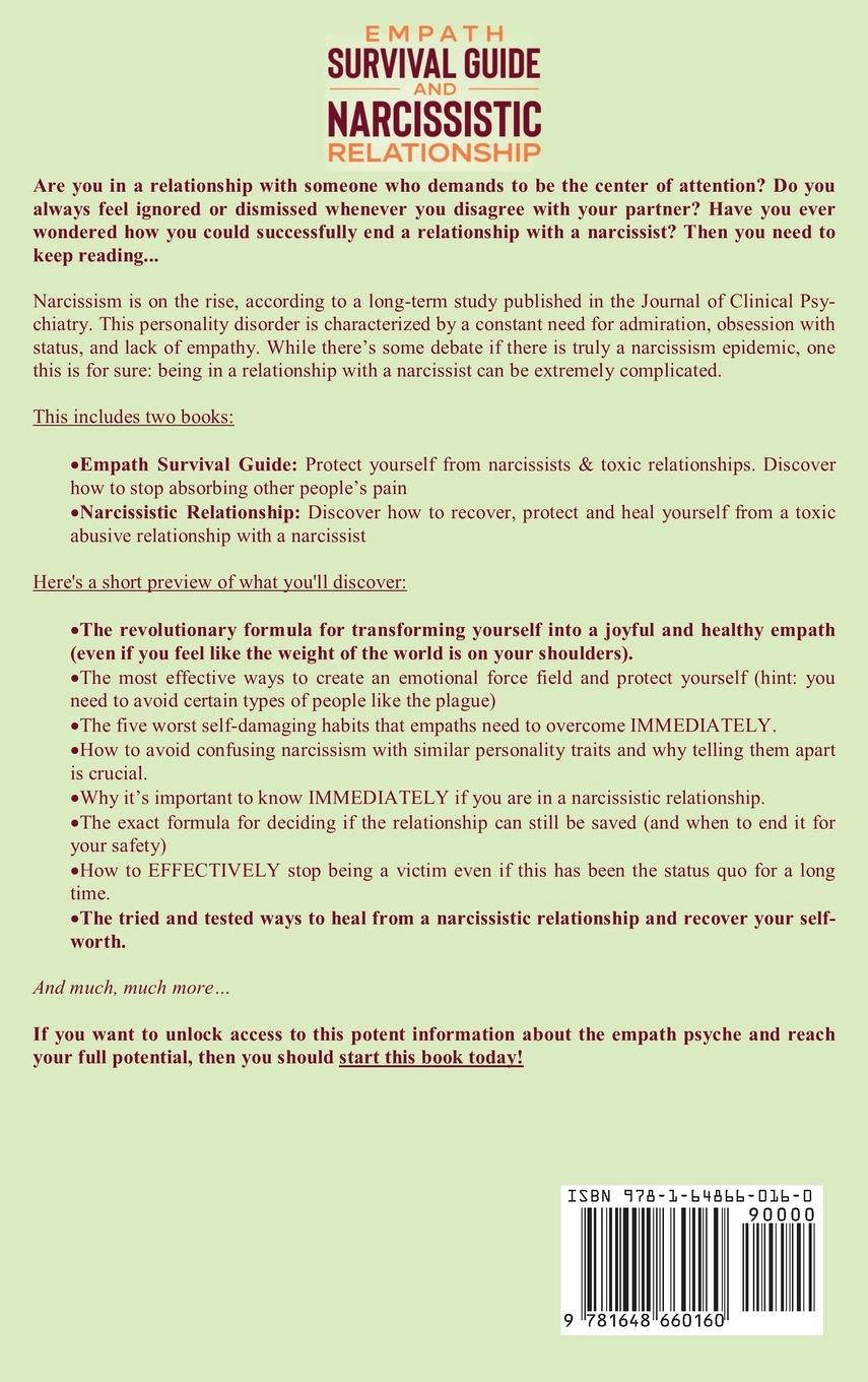 Rückseitencover Empath Survival Guide and Narcissistic Relationship 2-in-1 Book