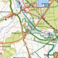 Beispielinhalt (Bild) Naturpark Niederlausitzer Heidelandschaft - Kurstadt Bad Liebenwerda - Mühlberg - Schradenland 1:50 000