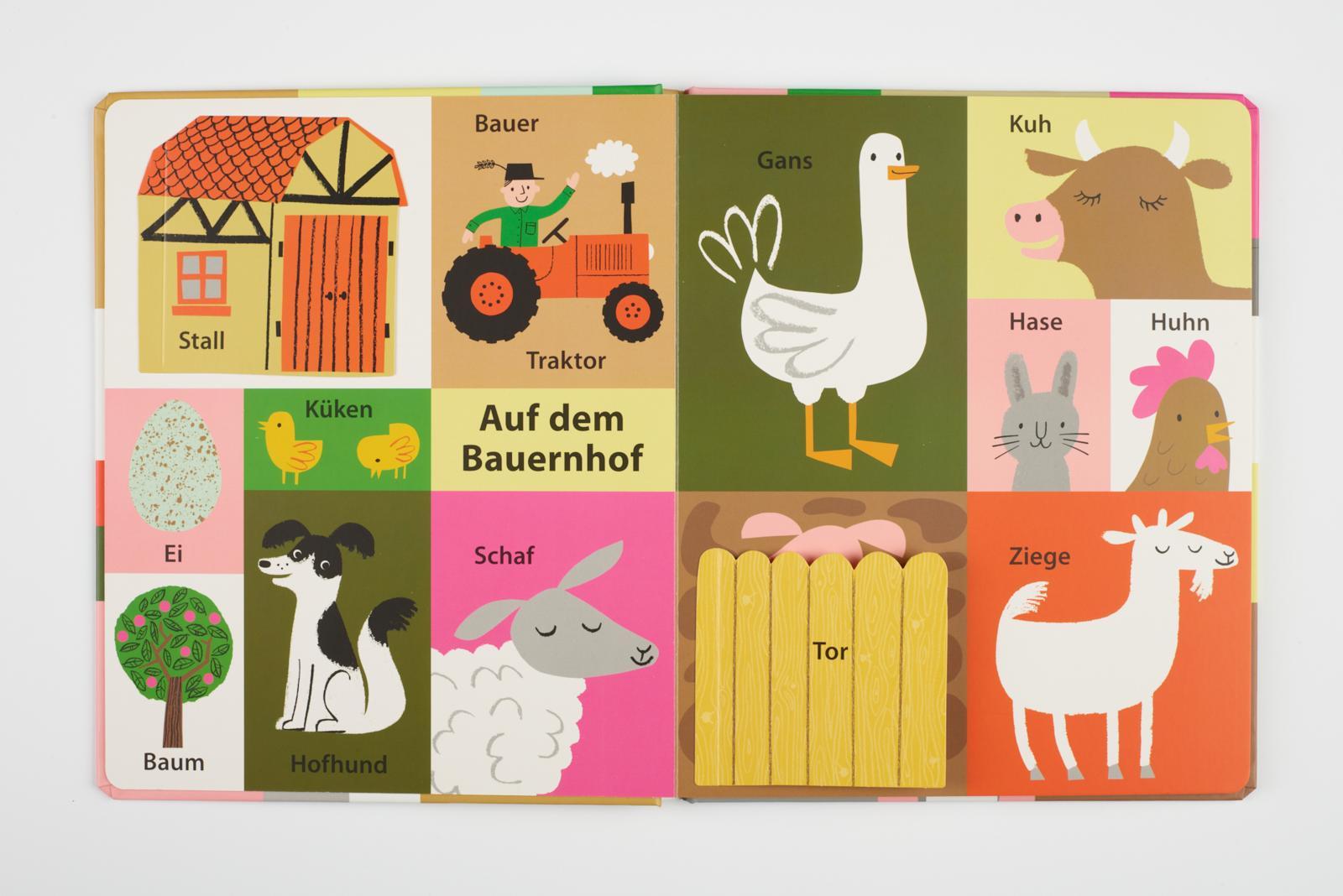 Beispielinhalt (Bild) 100 erste Wörter