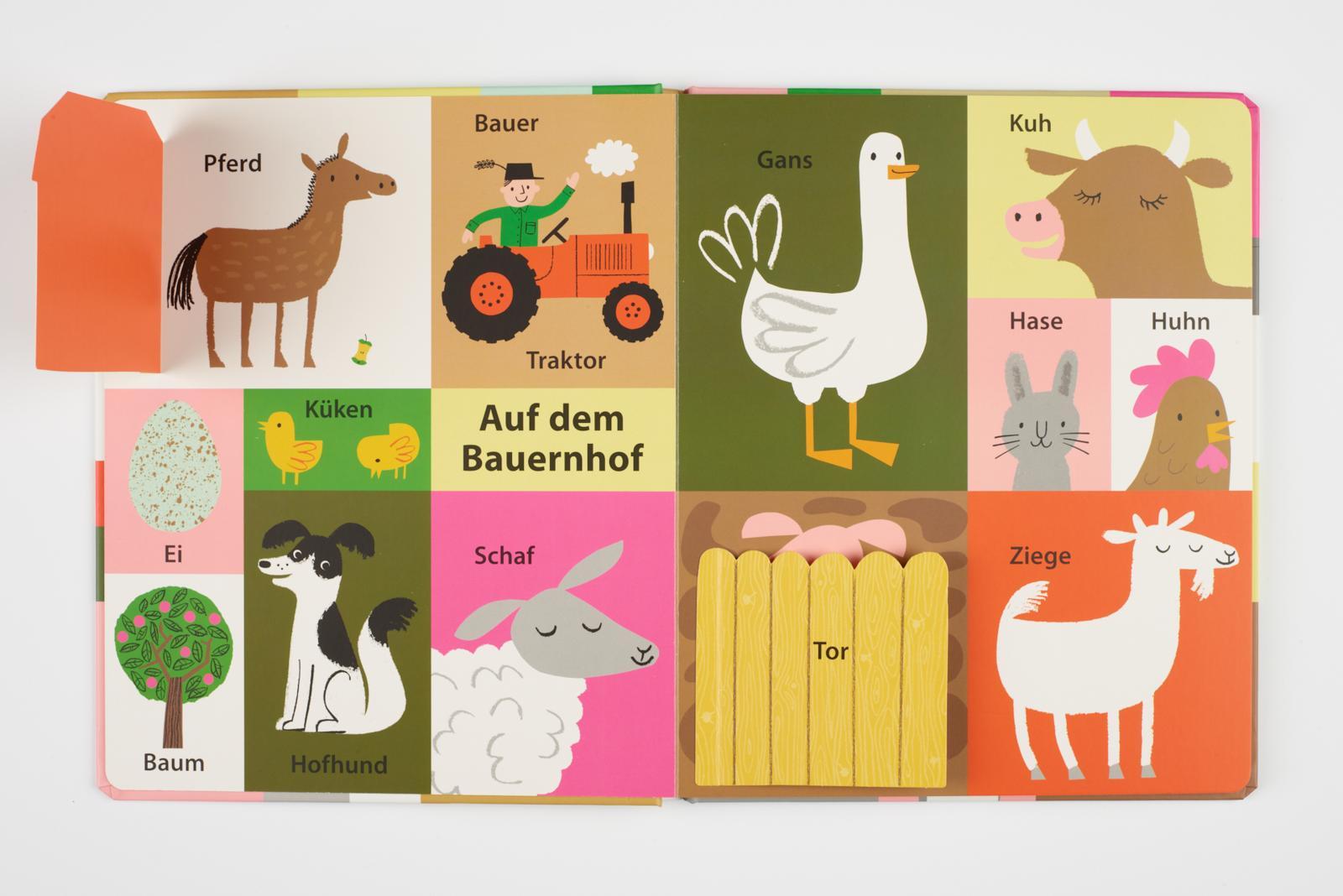 Beispielinhalt (Bild) 100 erste Wörter