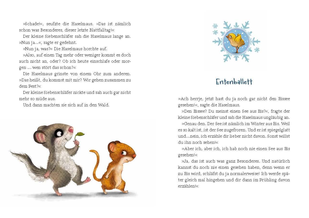 Beispielinhalt (Bild) Der kleine Siebenschläfer: Eine Pudelmütze voller Wintergeschichten