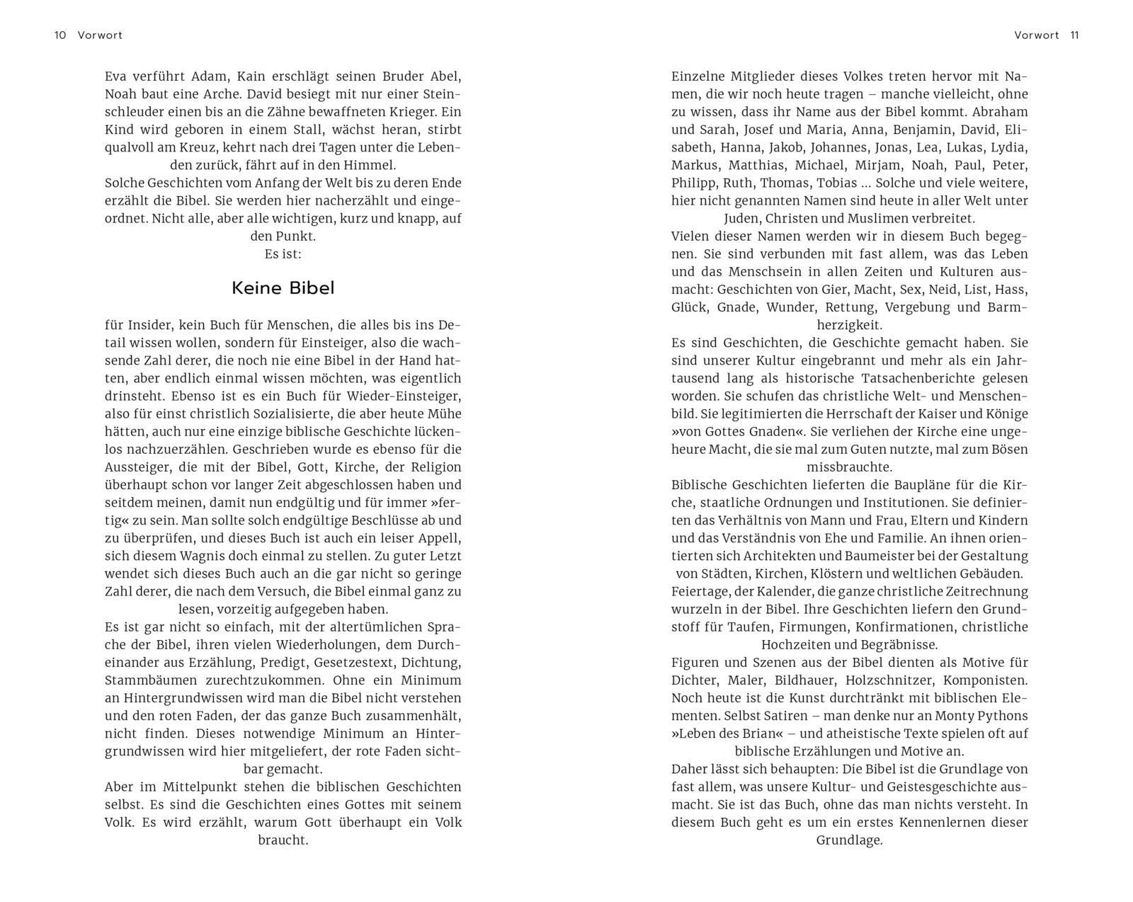 Beispielinhalt (Bild) Keine Bibel