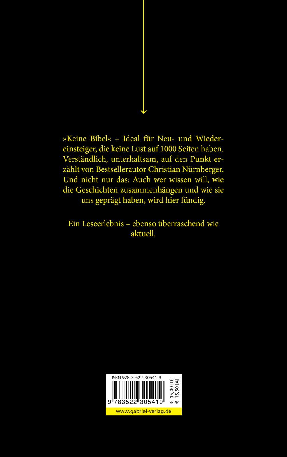 Rückseitencover Keine Bibel