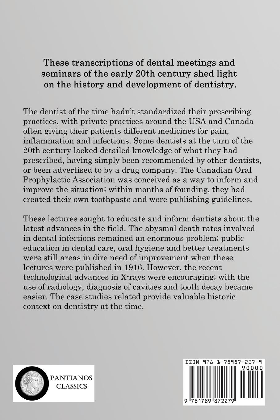 Rückseitencover The Pathology of Dental Infections