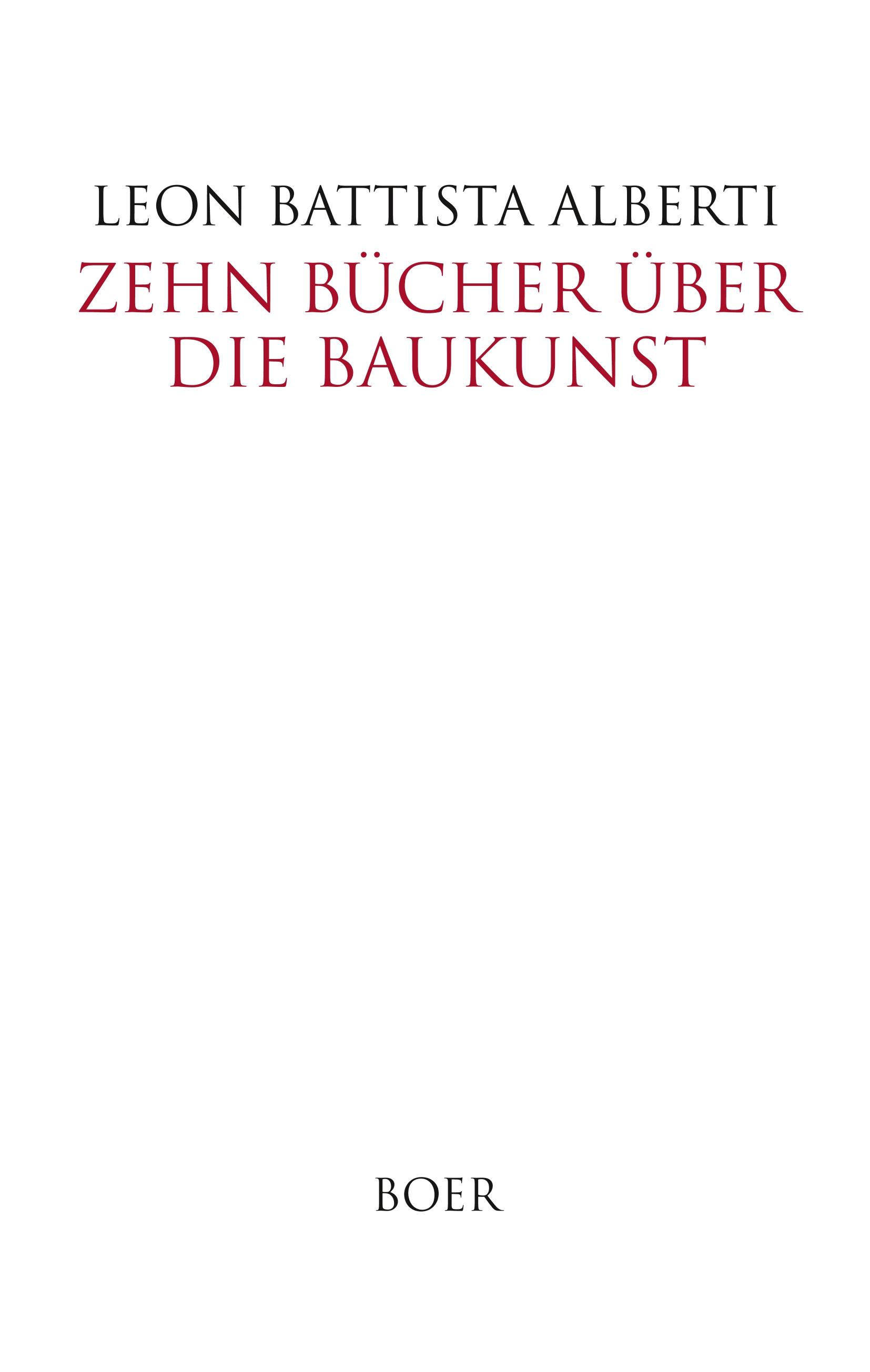 Vorderes Coverbild Zehn Bücher über die Baukunst
