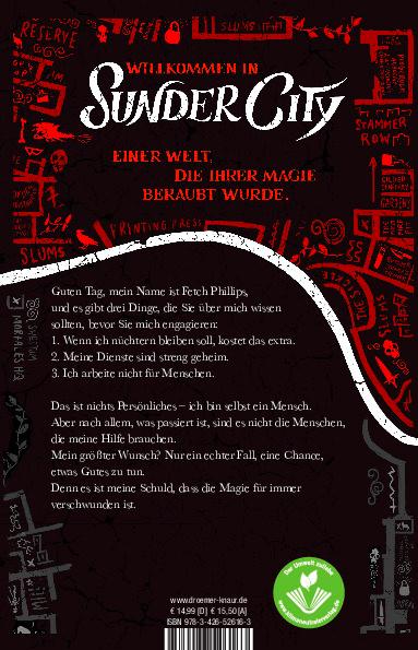 Rückseitencover Der letzte Held von Sunder City