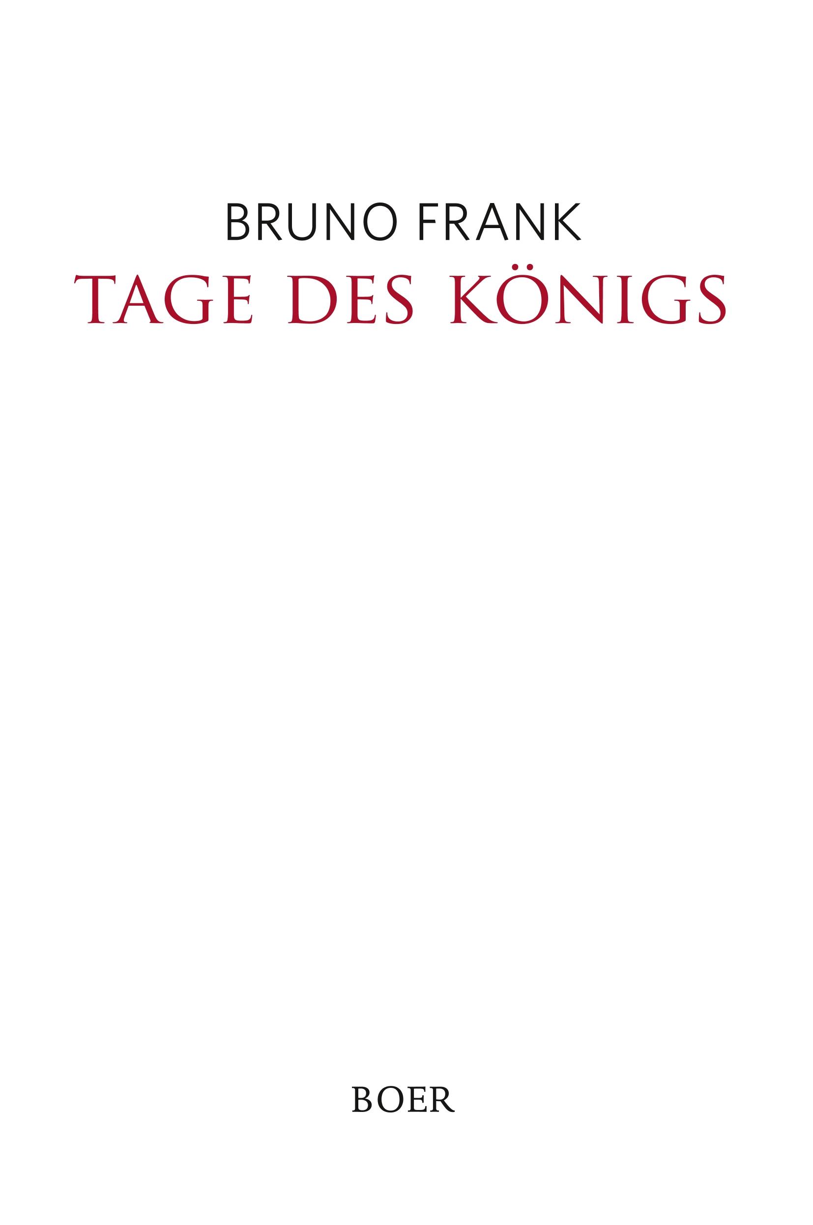 Vorderes Coverbild Tage des Königs