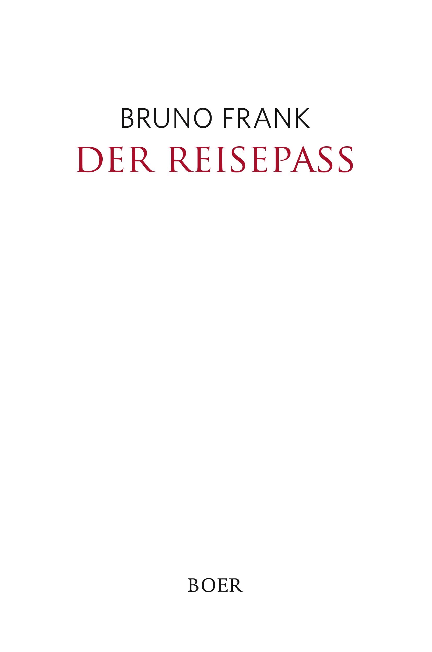 Vorderes Coverbild Der Reisepaß