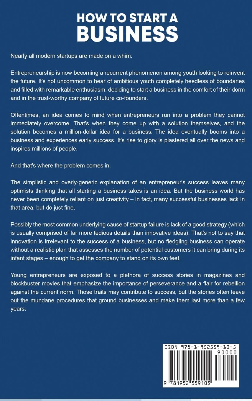 Rückseitencover How to Start a Business