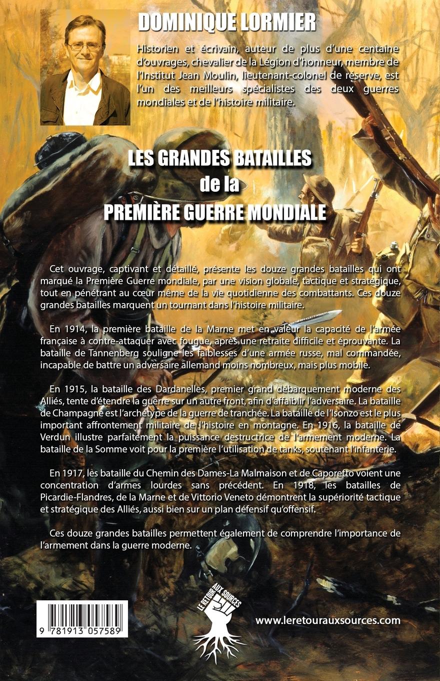Rückseitencover Les grandes batailles de la première guerre mondiale