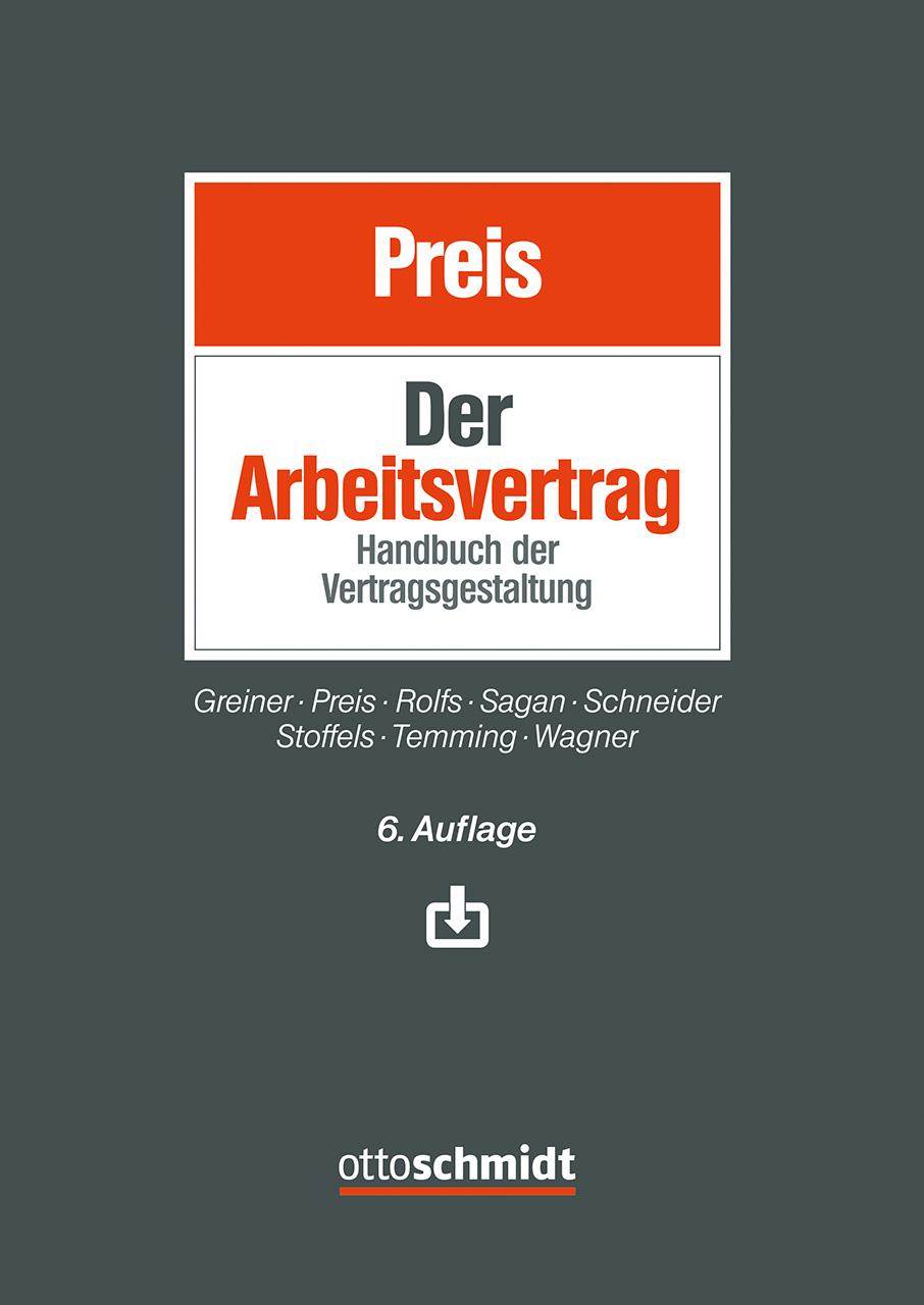 Vorderes Coverbild Der Arbeitsvertrag