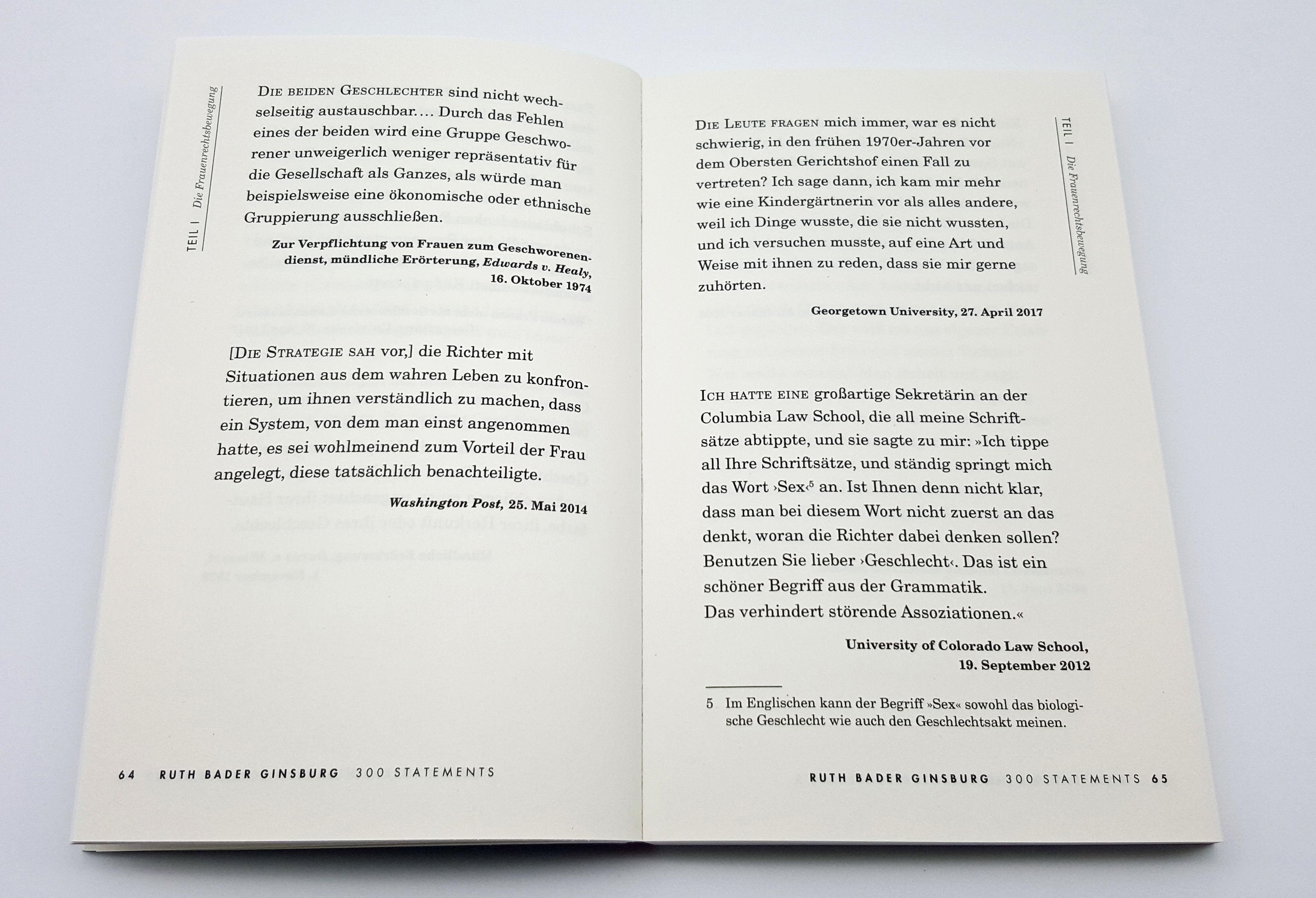 Beispielinhalt (Bild) Ruth Bader Ginsburg