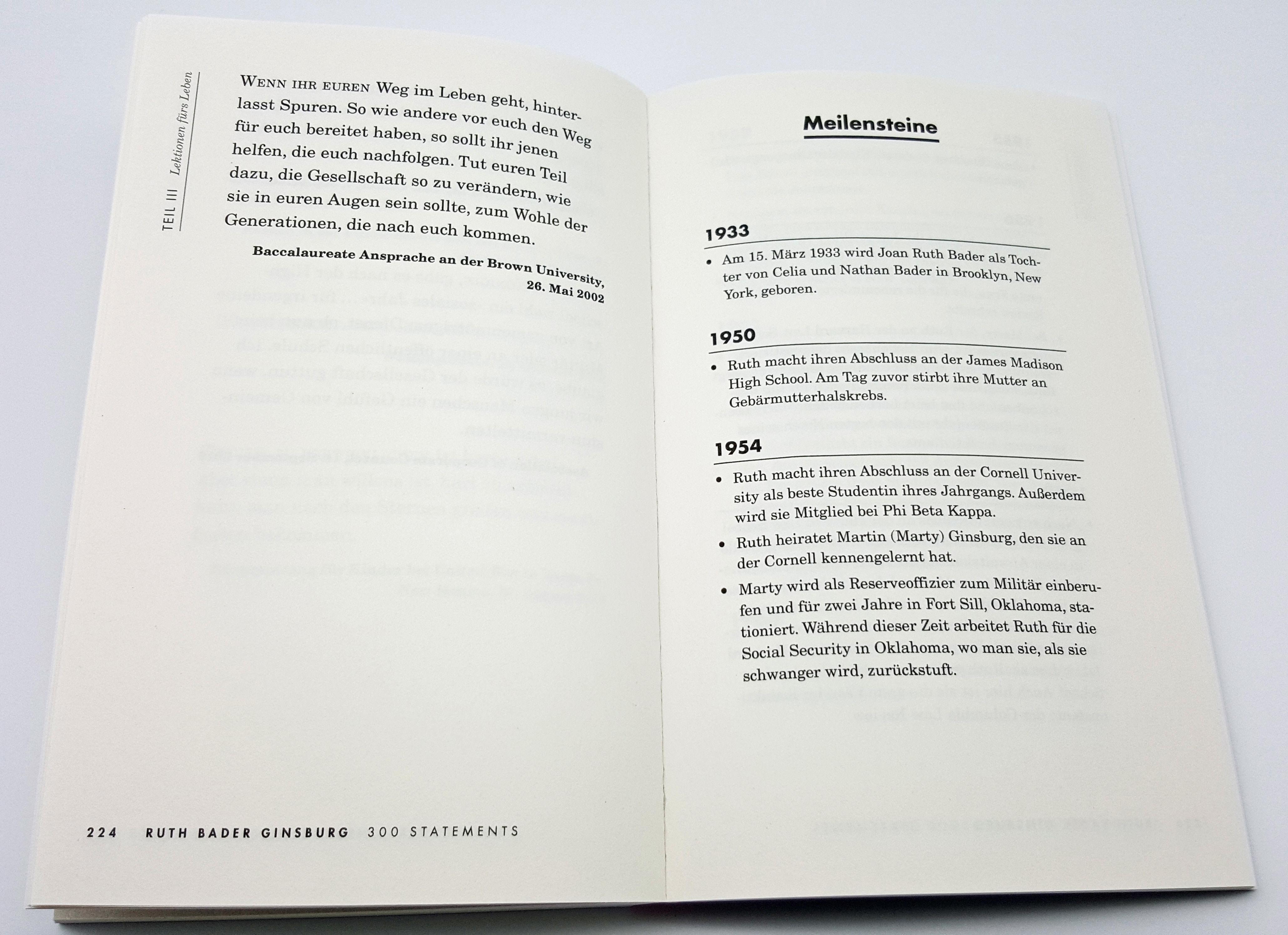 Beispielinhalt (Bild) Ruth Bader Ginsburg