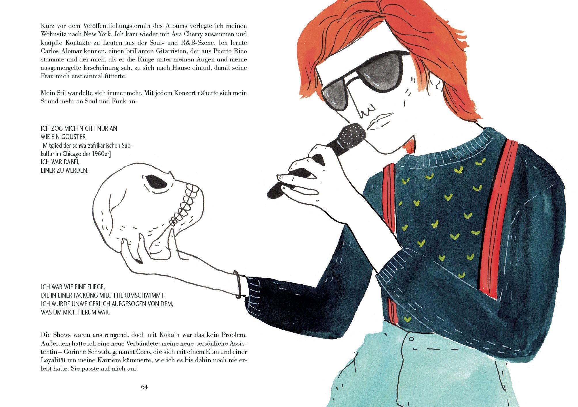 Beispielinhalt (Bild) Bowie