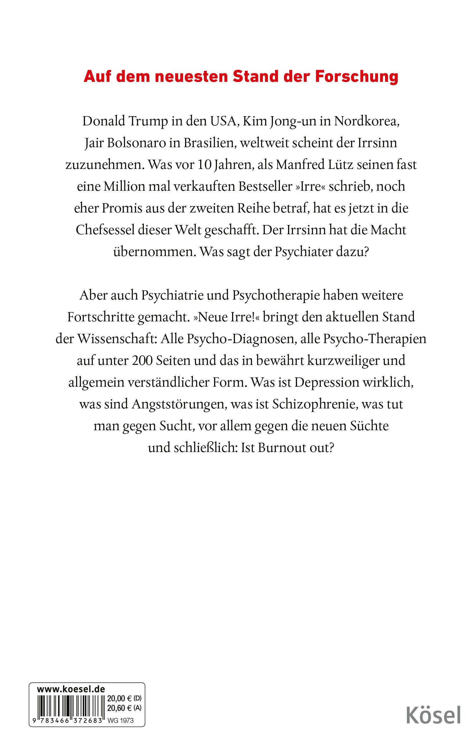 Beispielinhalt (Bild) Neue Irre - Wir behandeln die Falschen