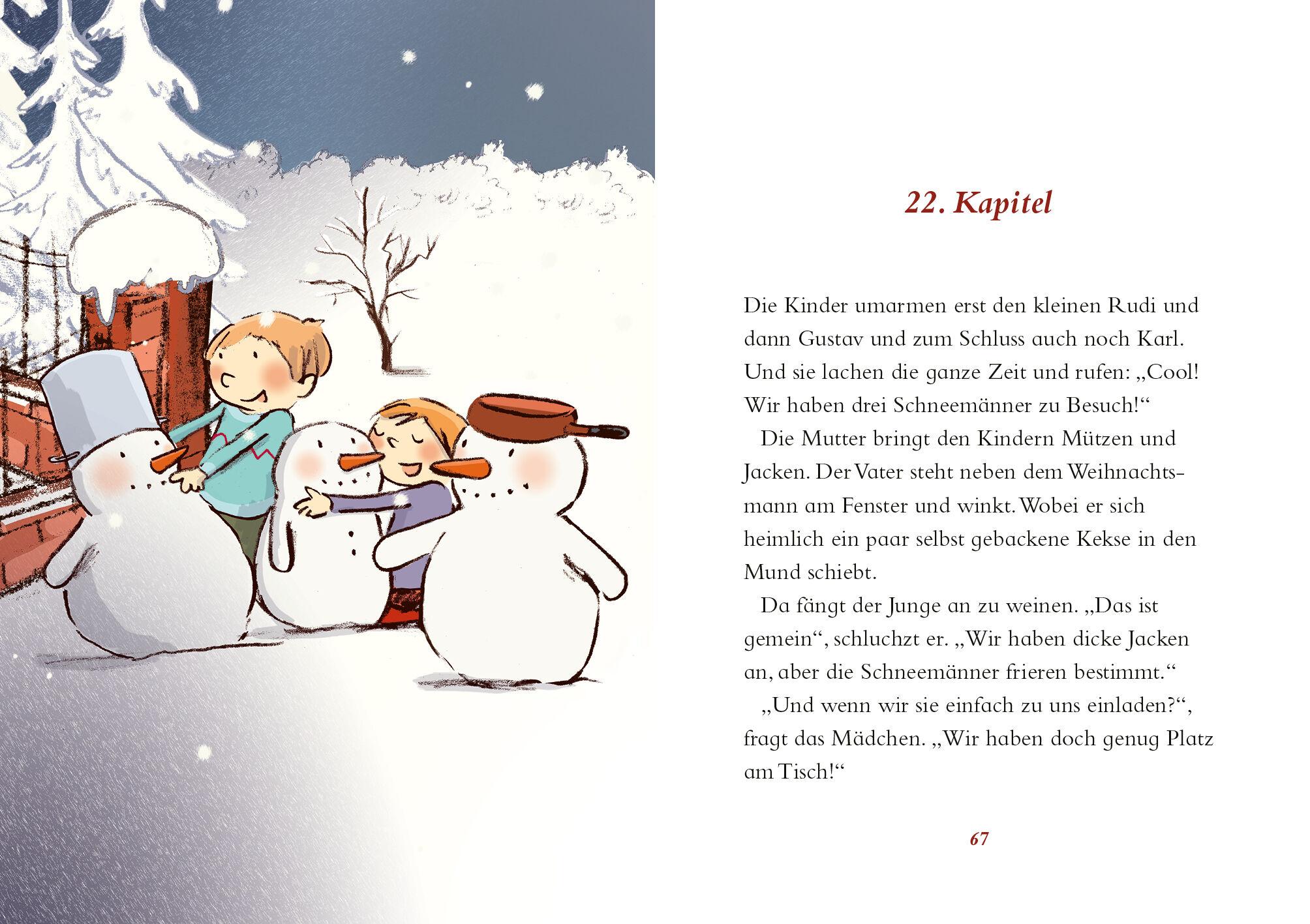 Beispielinhalt (Bild) Schöne Weihnachten, kleiner Schneemann!