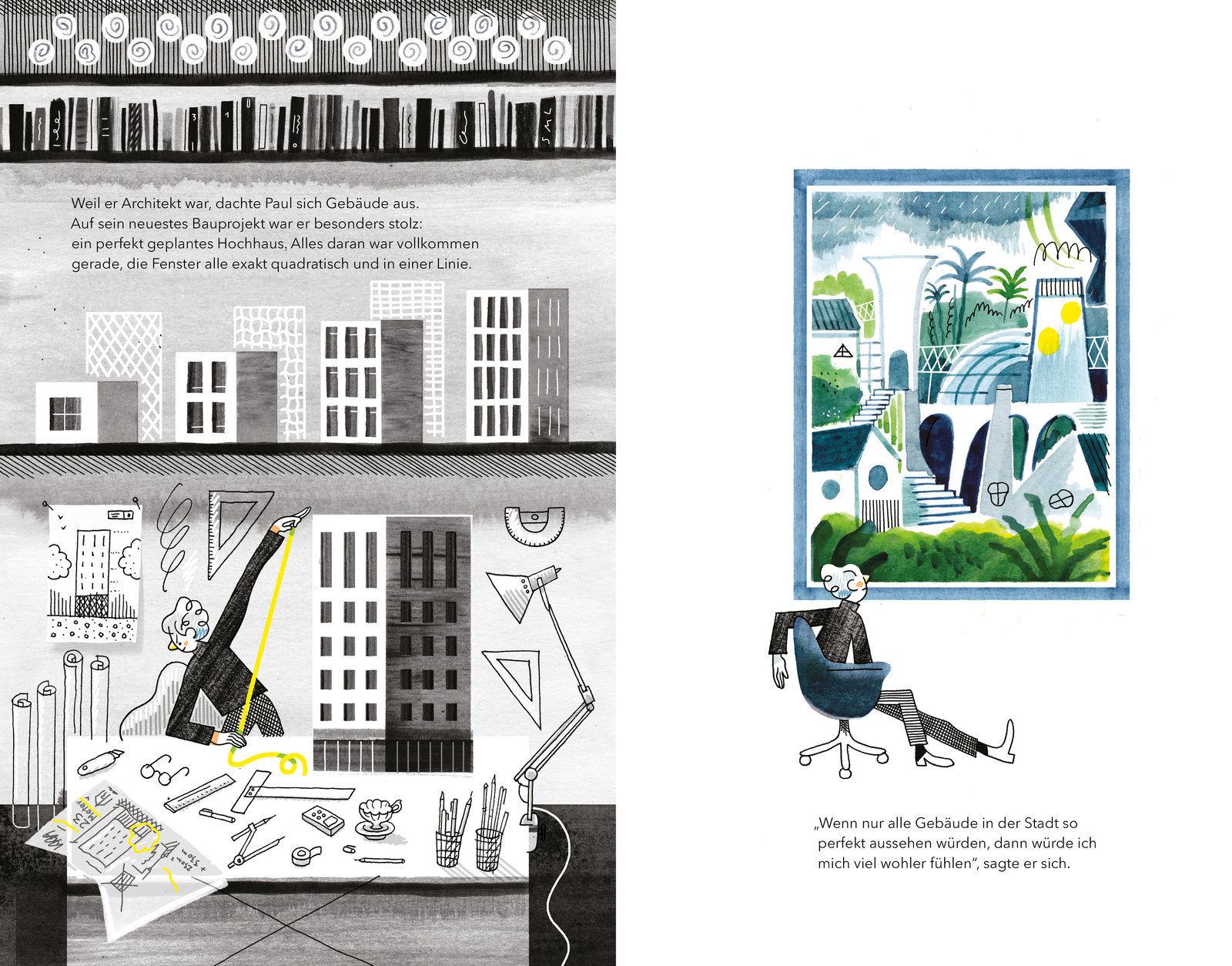 Beispielinhalt (Bild) Paul baut