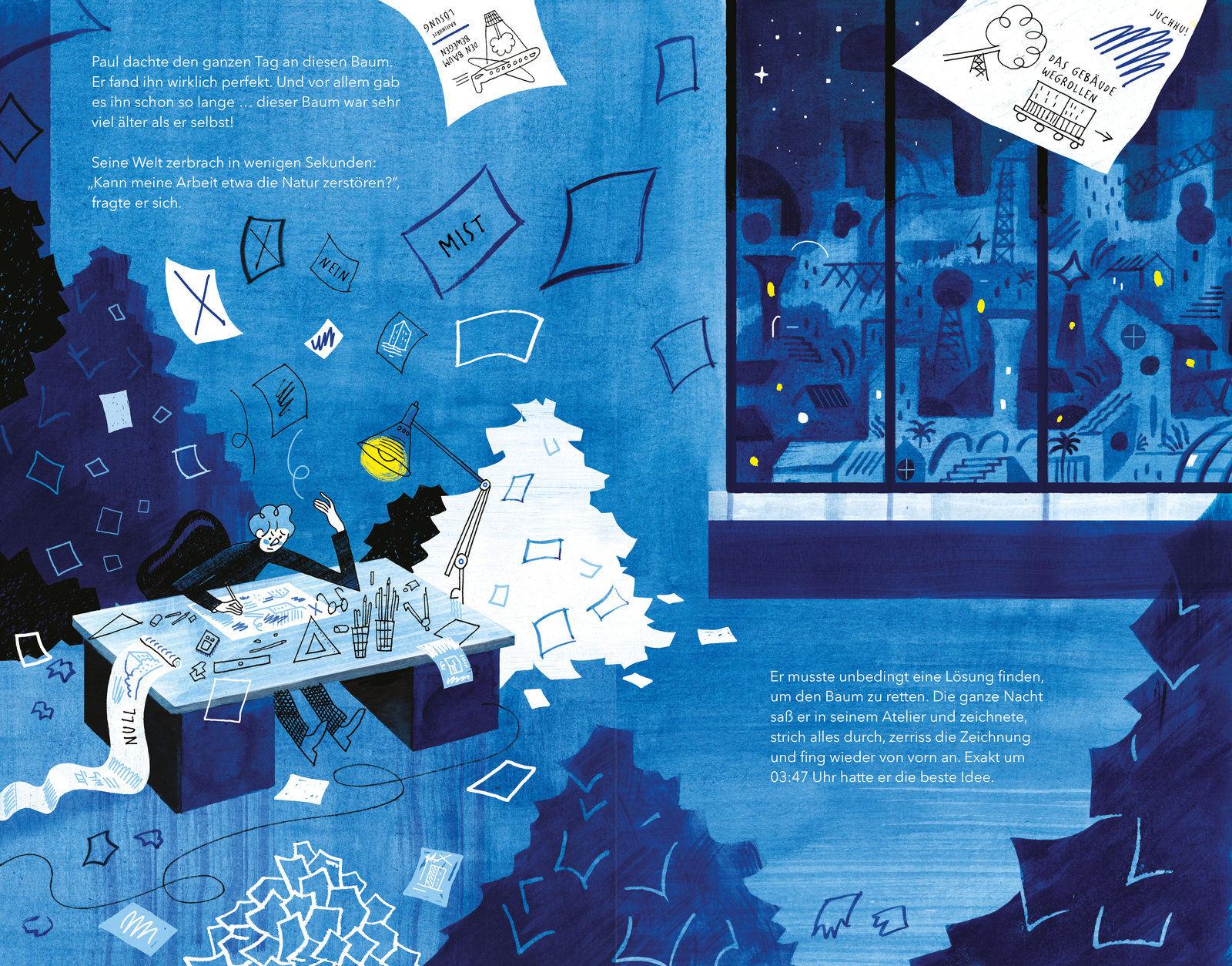 Beispielinhalt (Bild) Paul baut