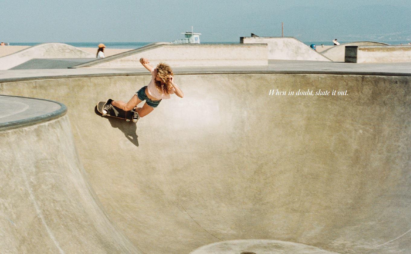 Beispielinhalt (Bild) Skate Like a Girl (engl.)