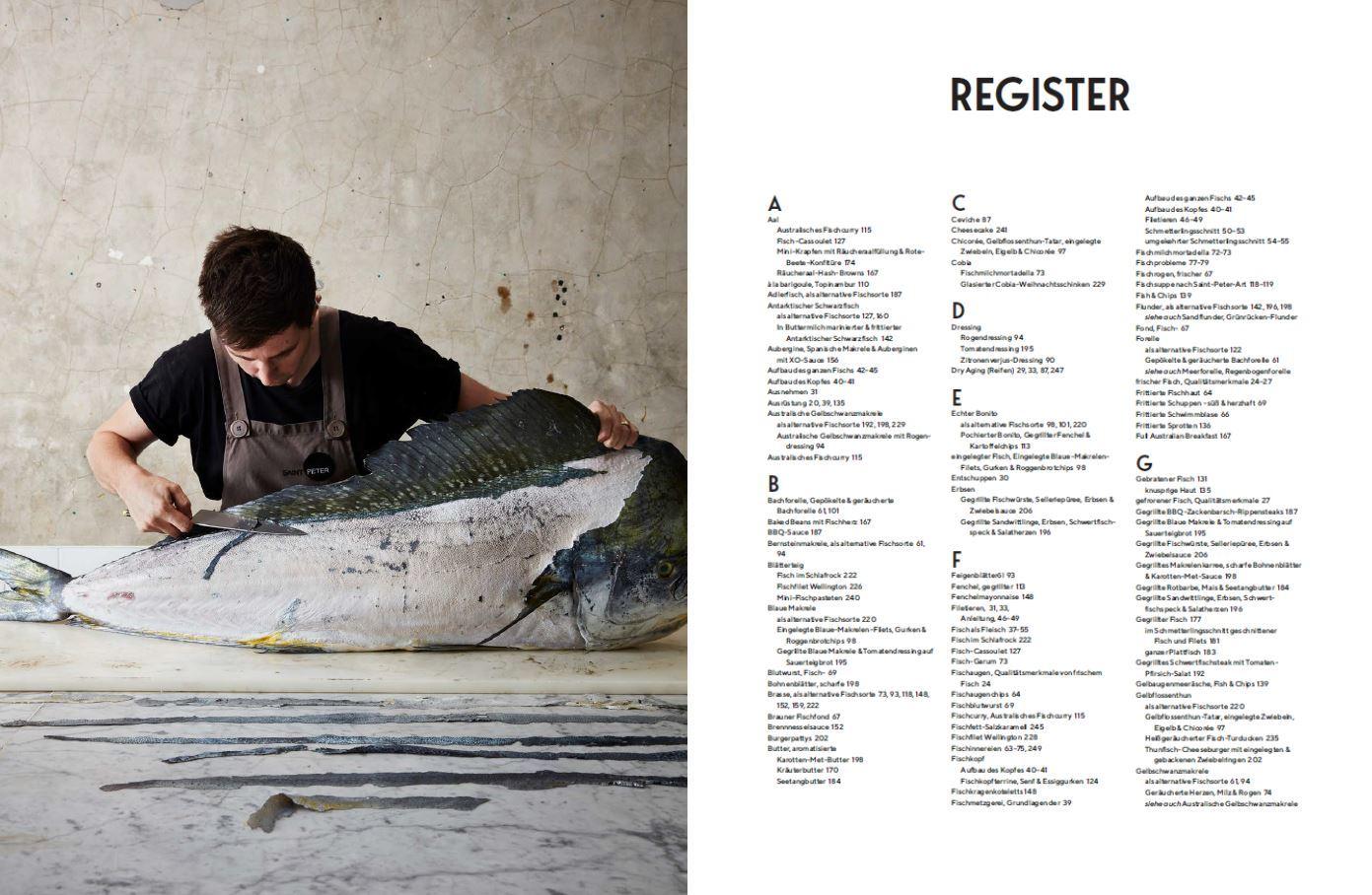 Beispielinhalt (Bild) Der ganze Fisch: Rezepte von der Flosse bis zur Kieme