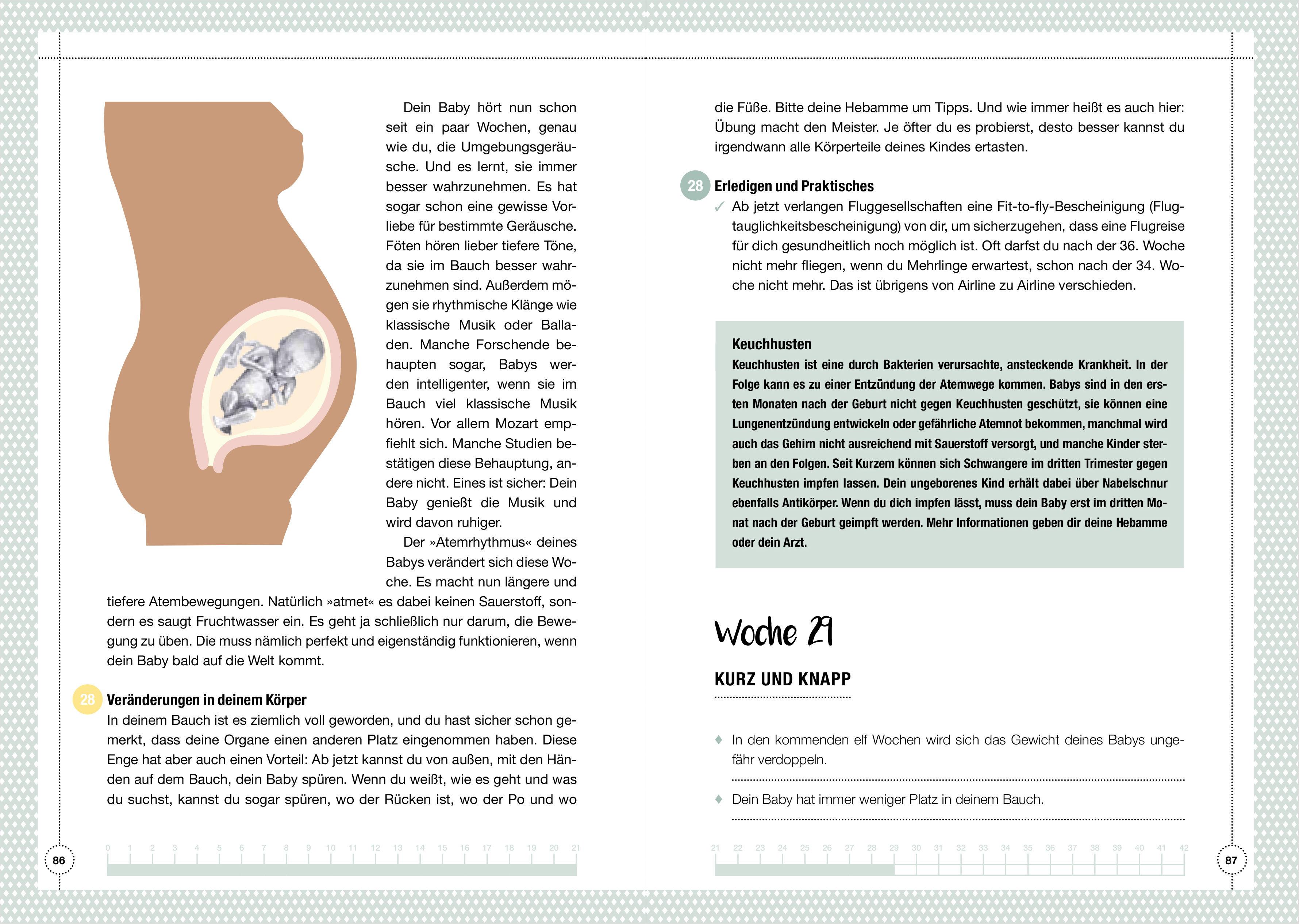 Beispielinhalt (Bild) Oje, ich wachse! Das Schwangerschaftsbuch