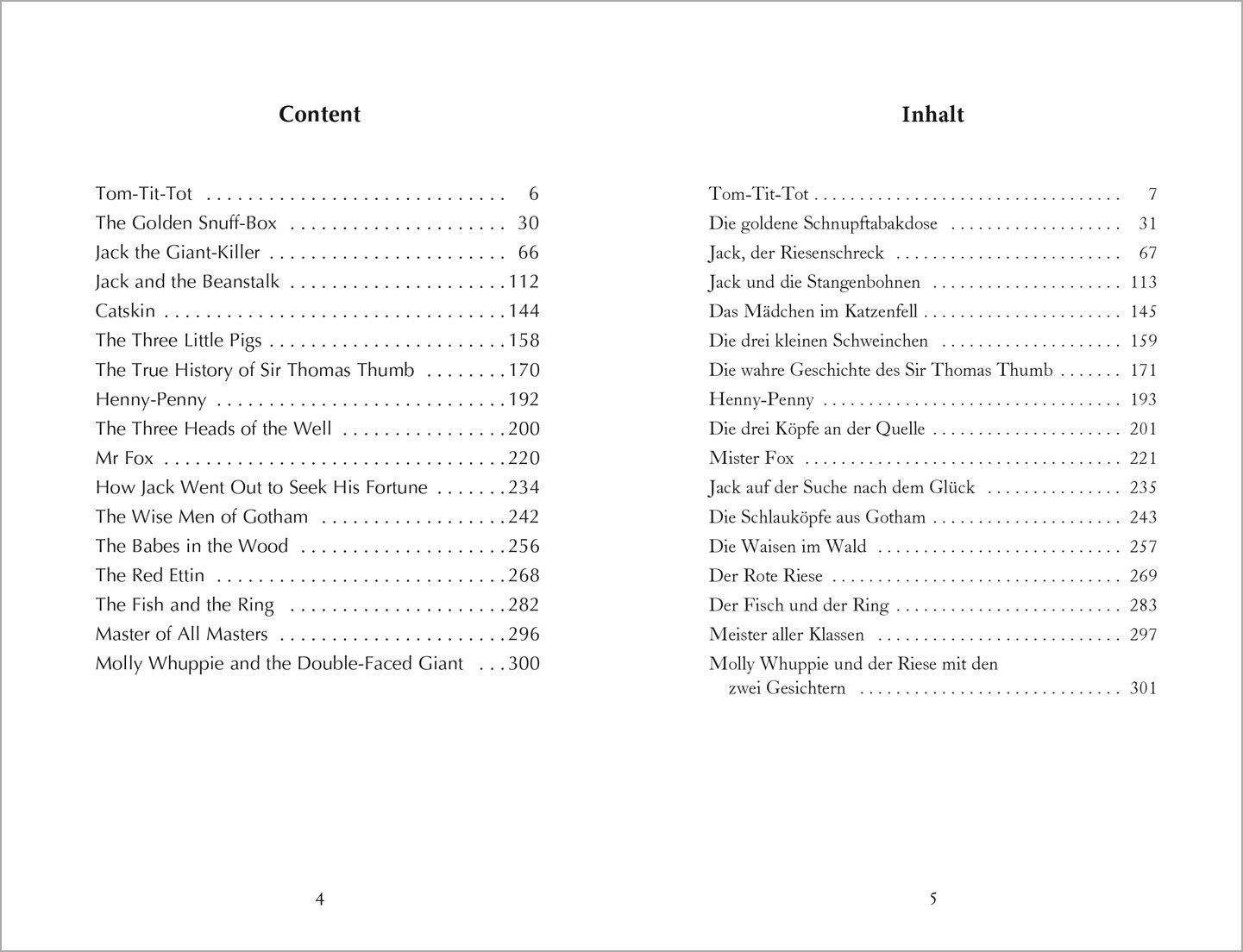 Beispielinhalt (Bild) Englische Märchen / English Fairy Tales