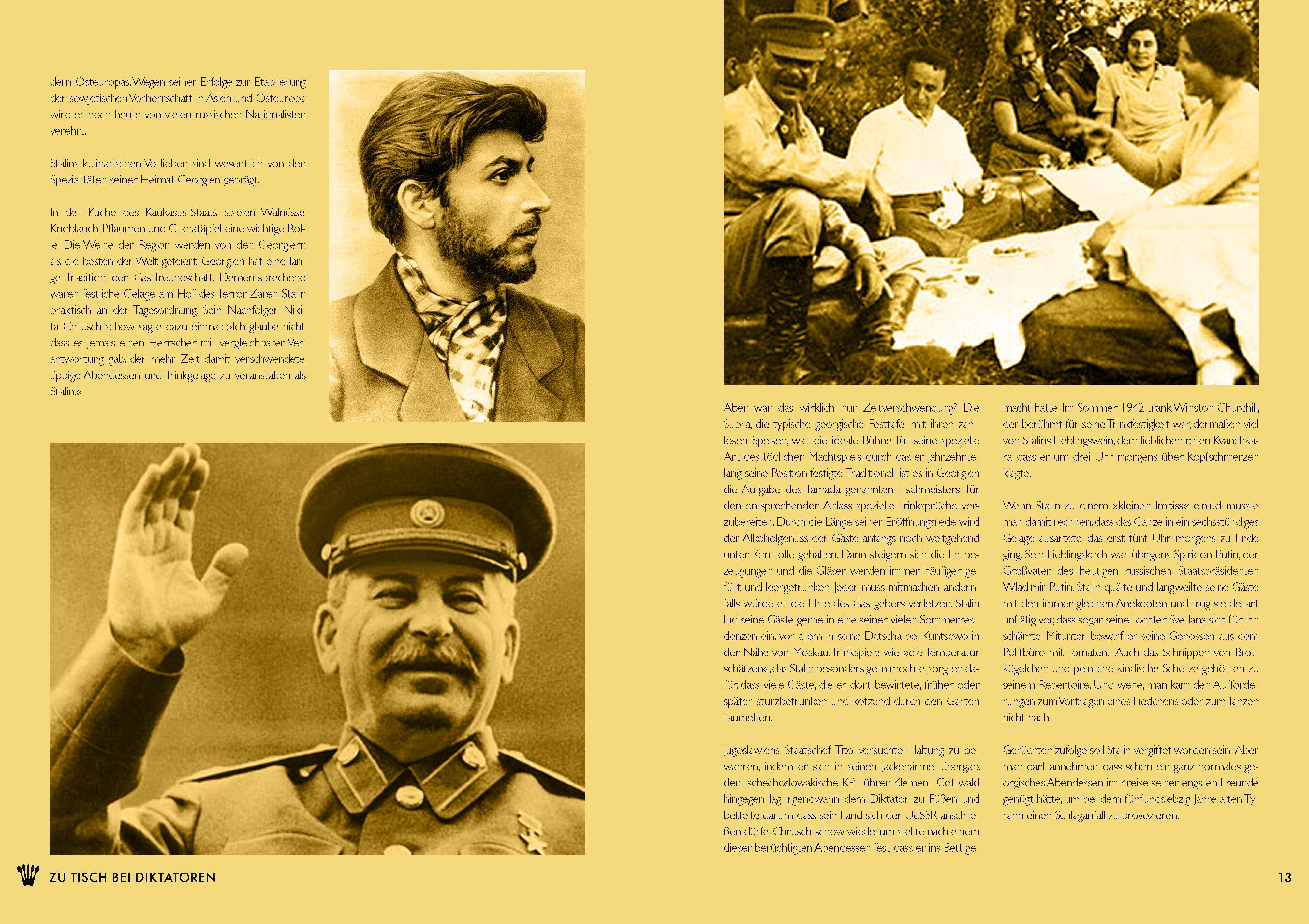 Beispielinhalt (Bild) Zu Tisch bei Diktatoren