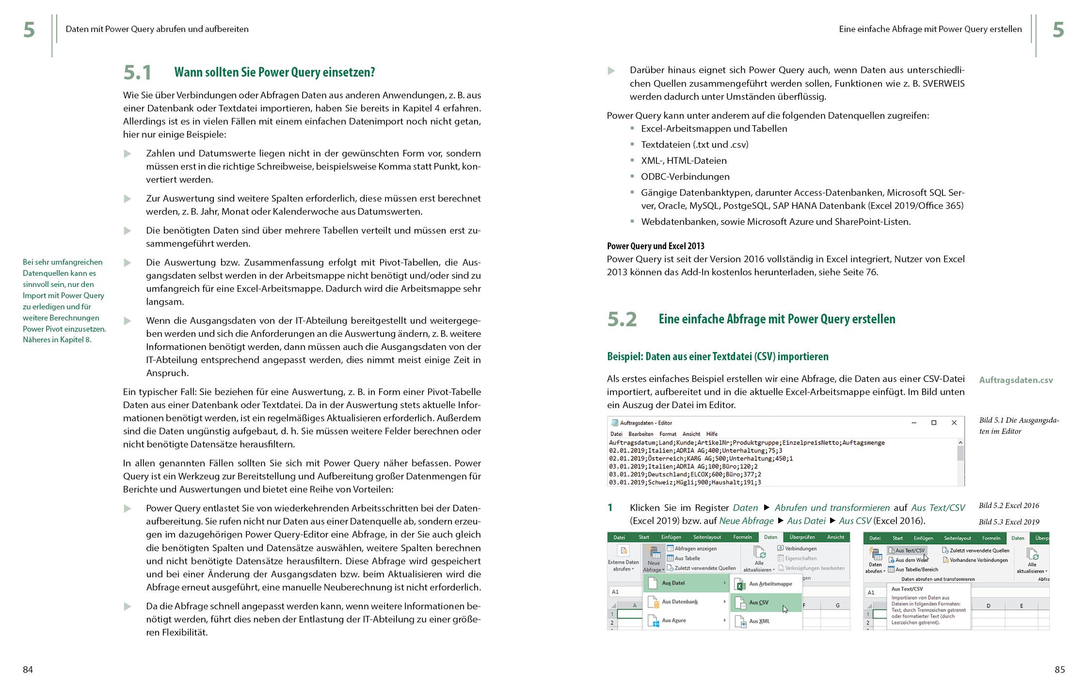 Beispielinhalt (Bild) Excel Spezial - Daten abrufen, aufbereiten & mit Pivot-Tabellen auswerten