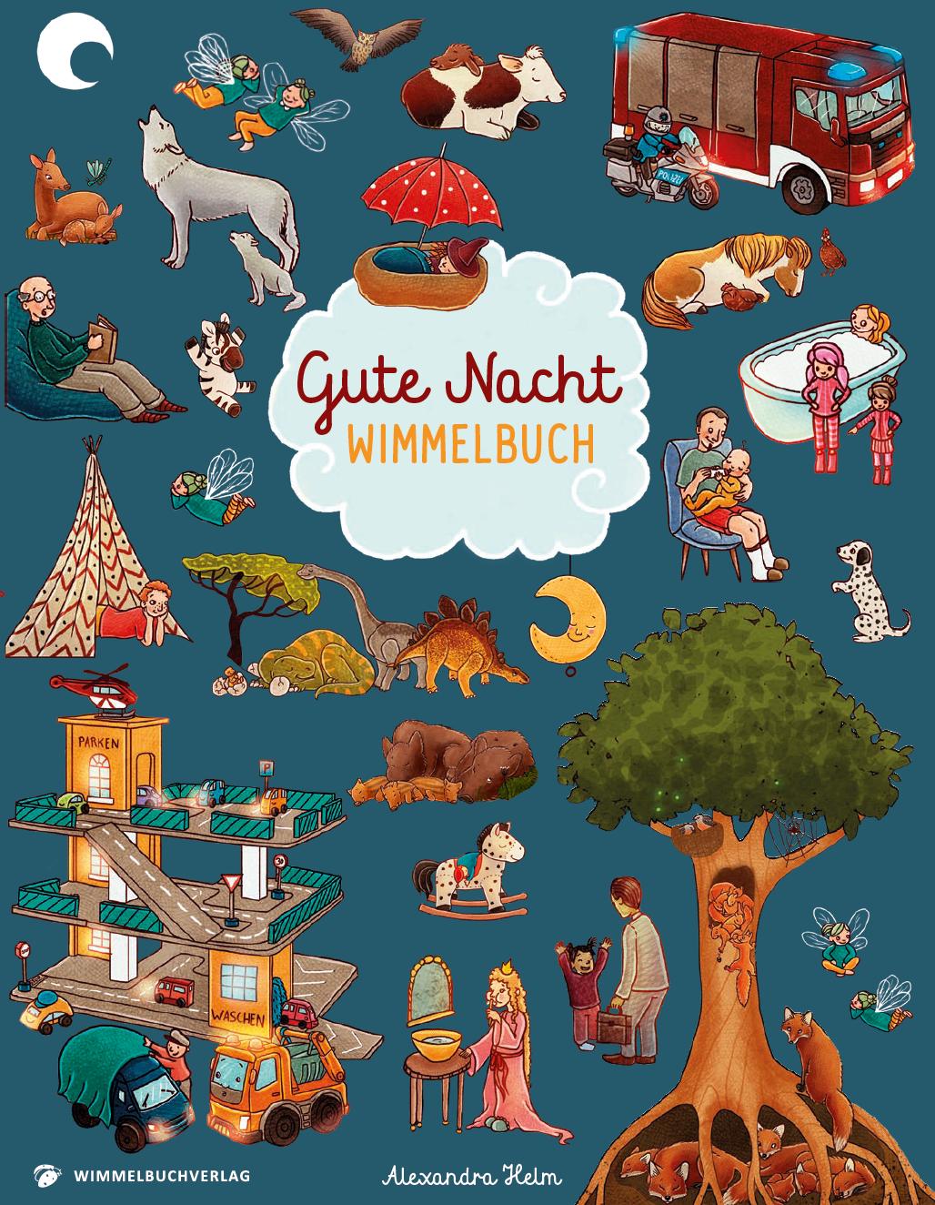 Vorderes Coverbild Gute Nacht Wimmelbuch ab 2 Jahren