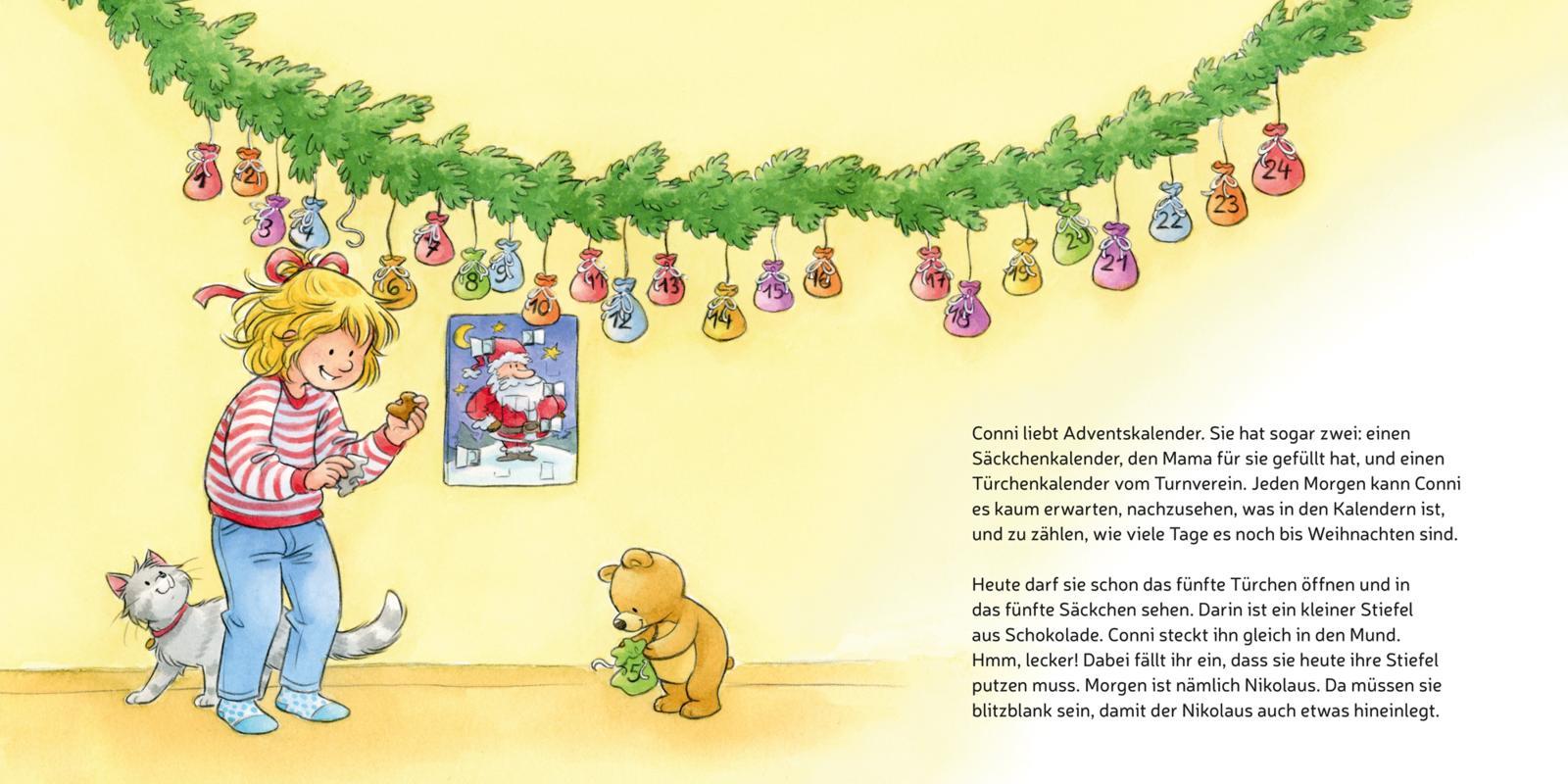 Beispielinhalt (Bild) LESEMAUS 192: Conni und der Nikolaus