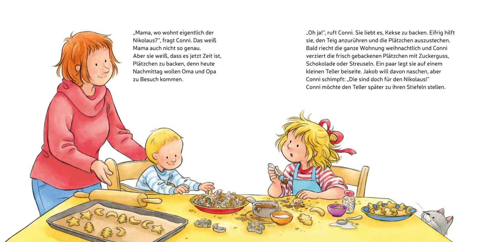 Beispielinhalt (Bild) LESEMAUS 192: Conni und der Nikolaus