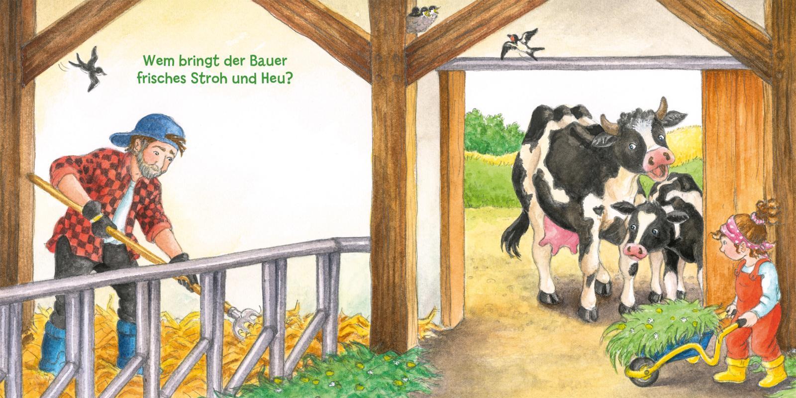 Beispielinhalt (Bild) Mein erstes Hör mal (Soundbuch ab 1 Jahr): Die Bauernhoftiere