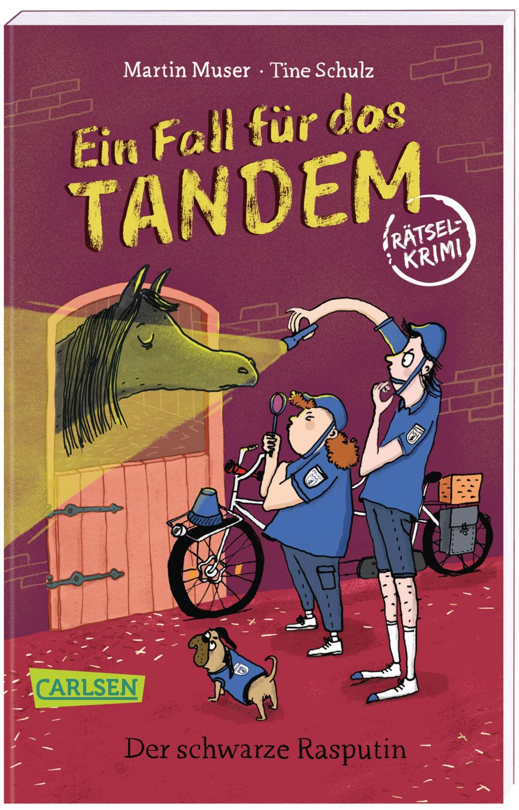 Vorderes Coverbild Ein Fall für das Tandem: Der schwarze Rasputin, Rätselkrimi ab 9 Jahren (Detektivgeschichte mit Wimmel-, Such- und Denkrätseln zum Knobeln und Lösen des Falls)