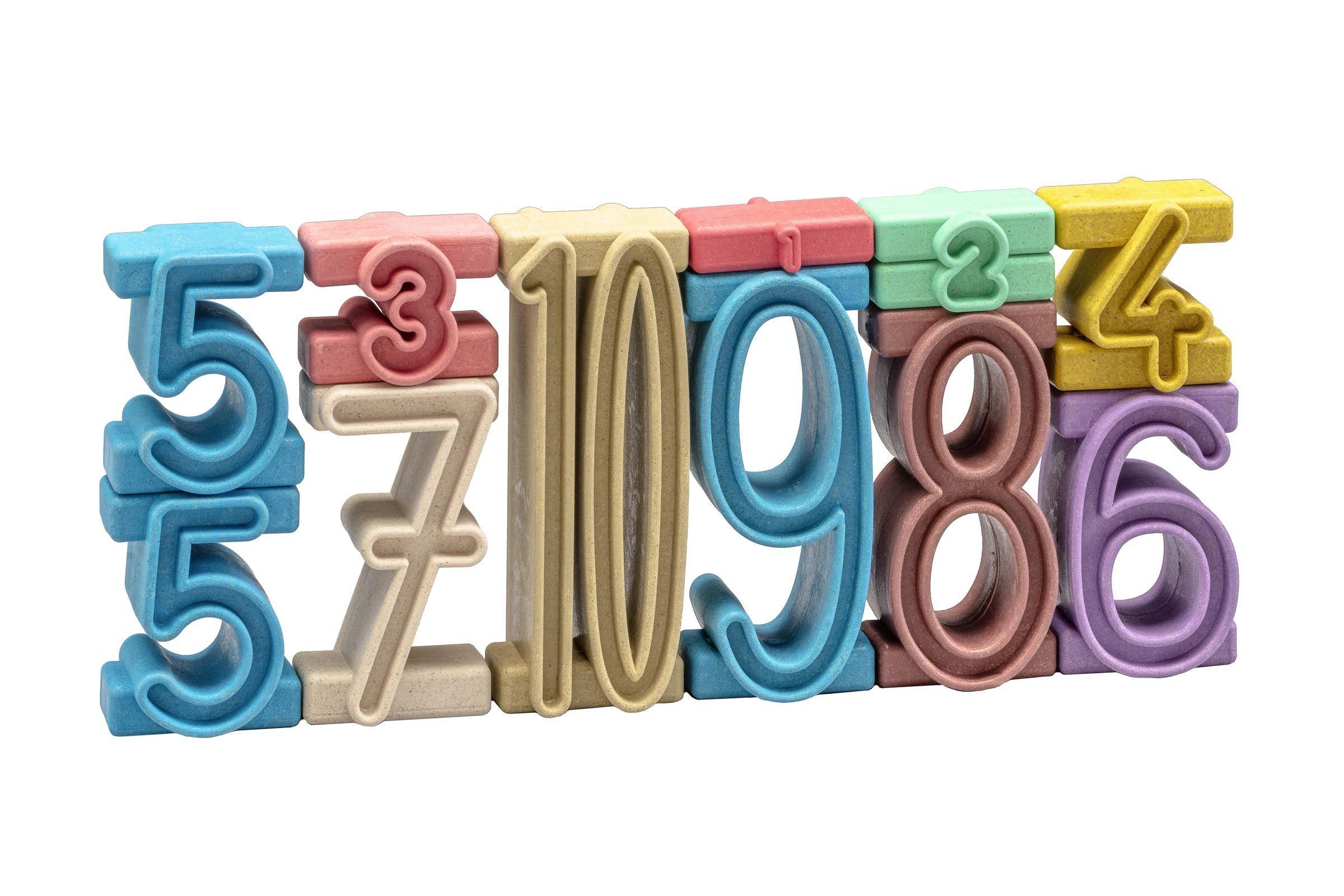 Vorderes Coverbild Stapelzahlen 100er Zahlenraum in Montessori-Farben