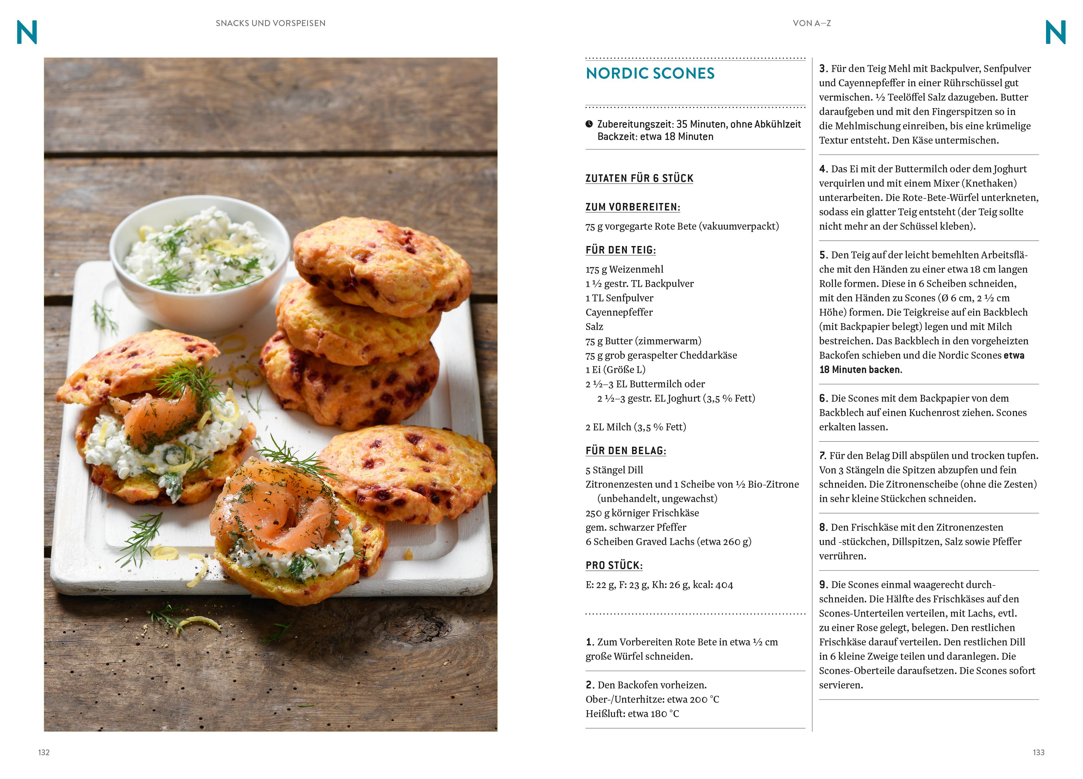 Beispielinhalt (Bild) Snacks und Vorspeisen von A-Z