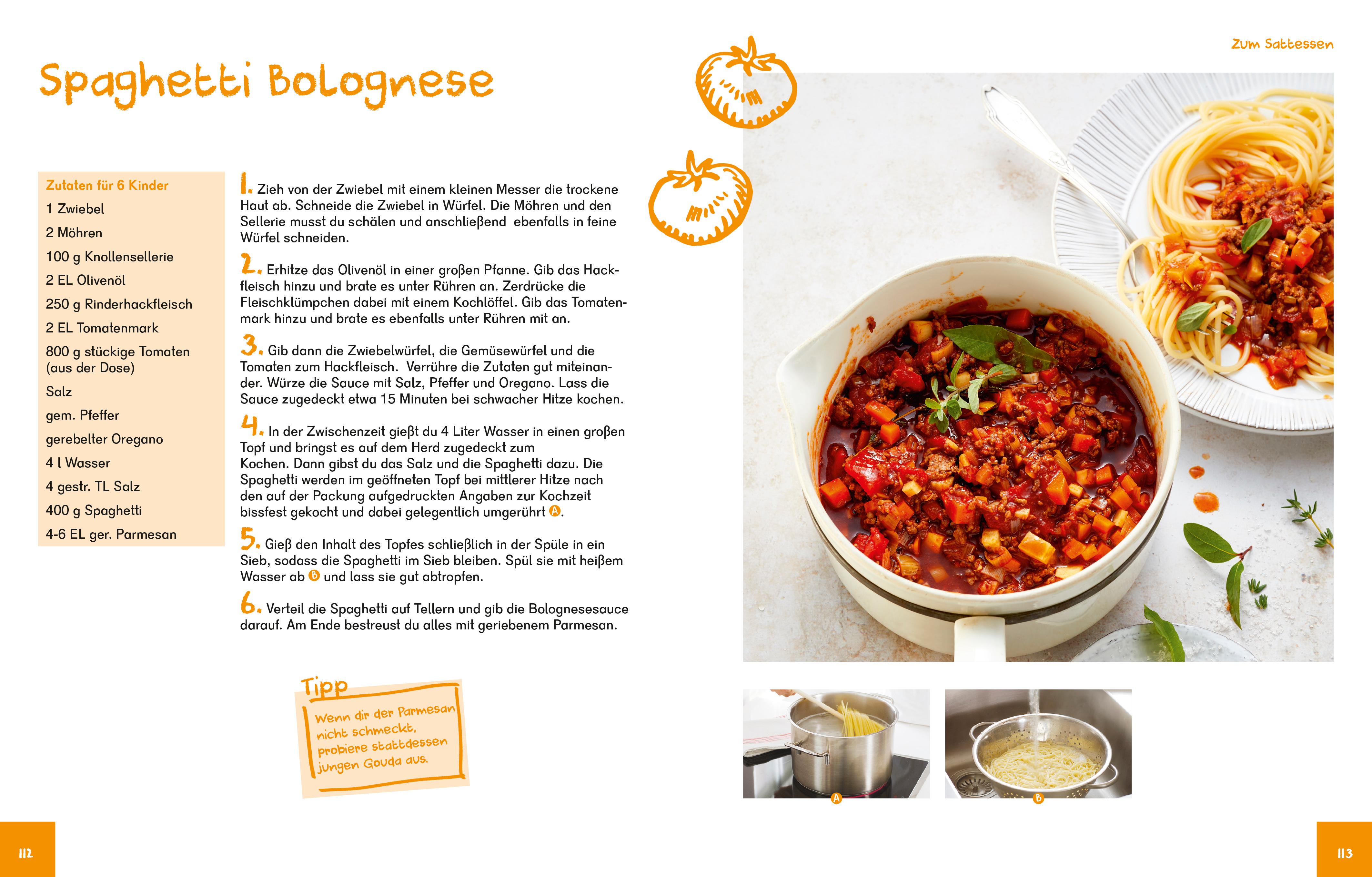 Beispielinhalt (Bild) Das Dr. Oetker Schulkochbuch für Kinder