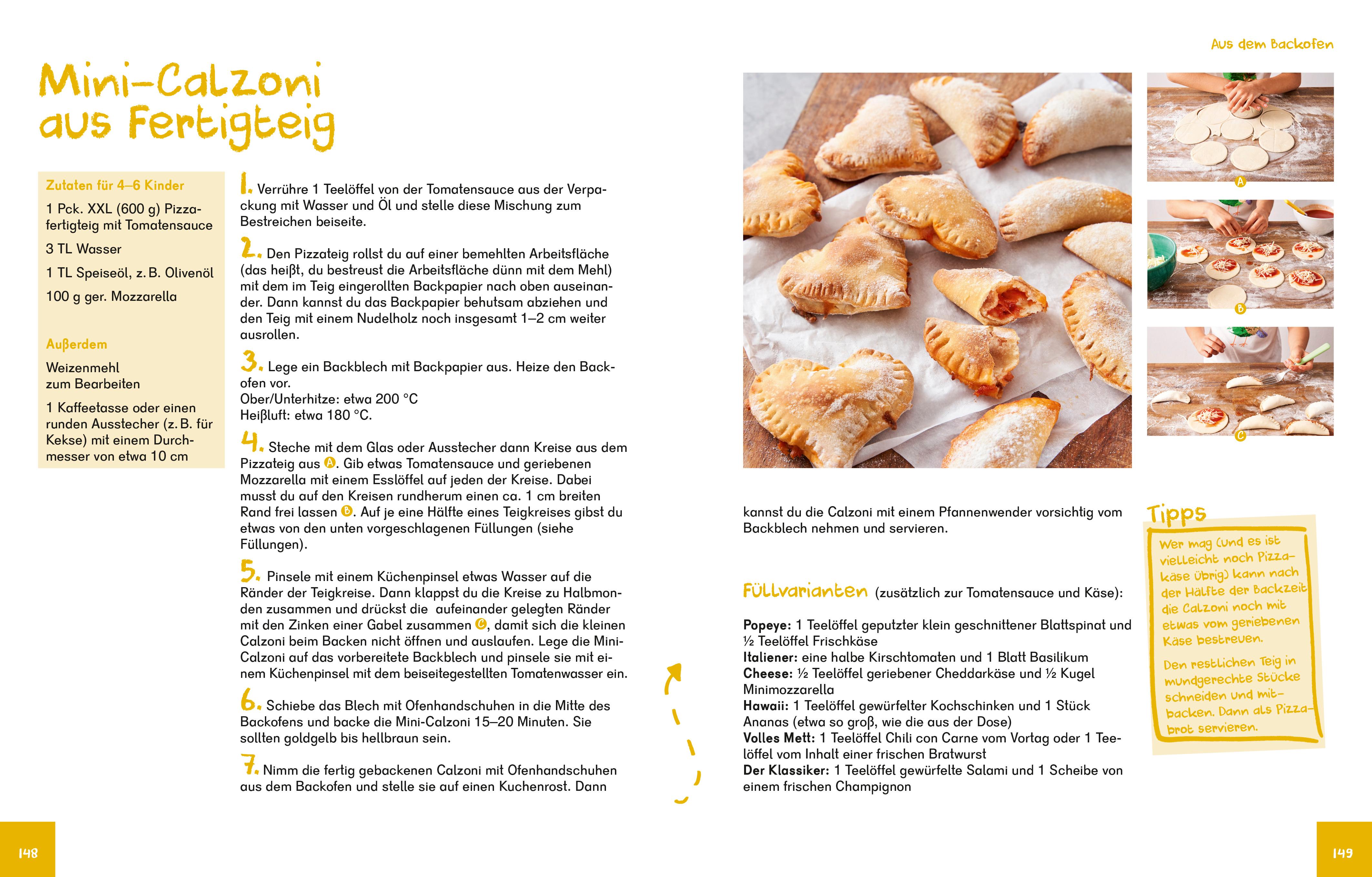 Beispielinhalt (Bild) Das Dr. Oetker Schulkochbuch für Kinder