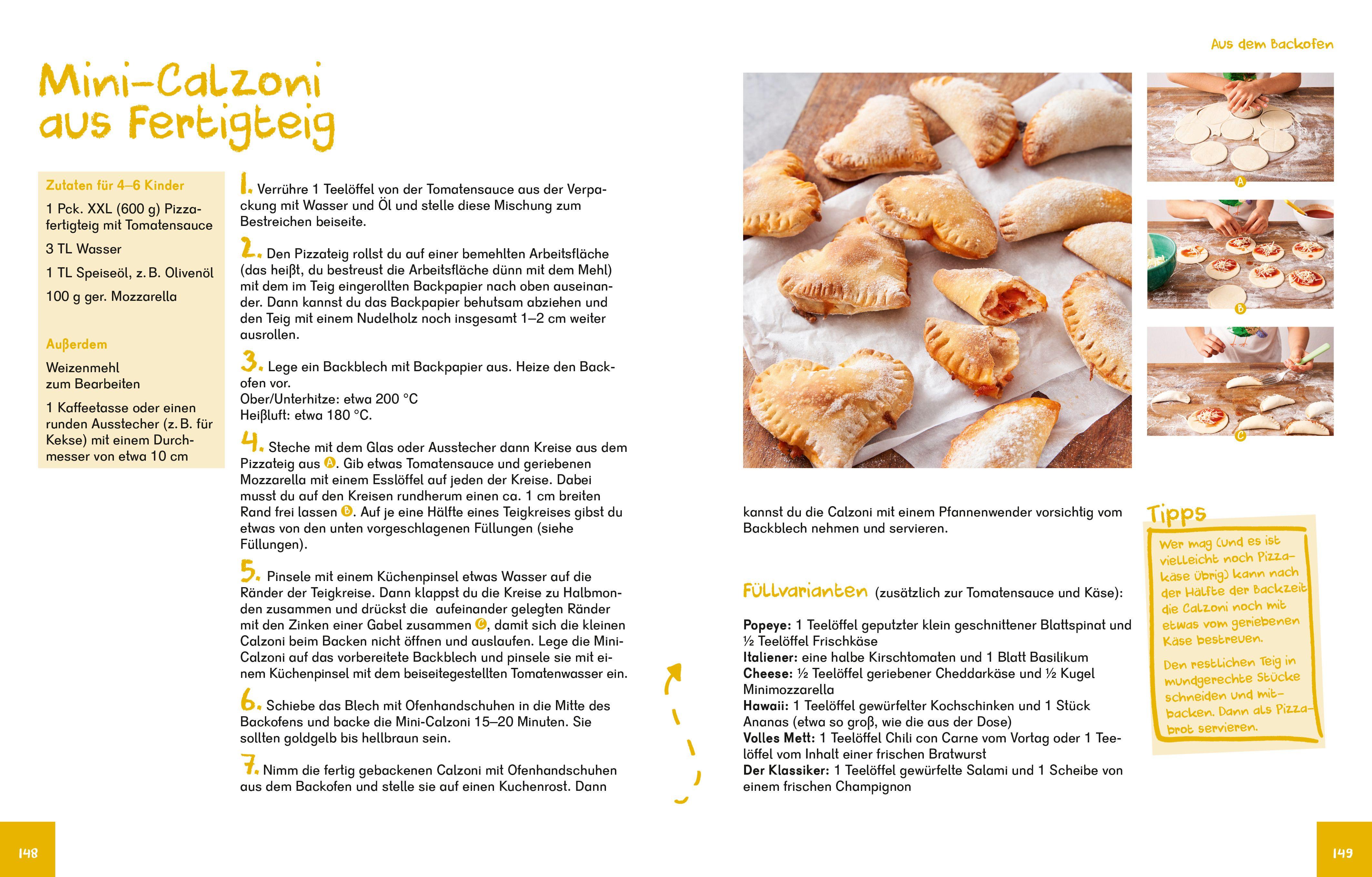 Beispielinhalt (Bild) Das Dr. Oetker Schulkochbuch für Kinder