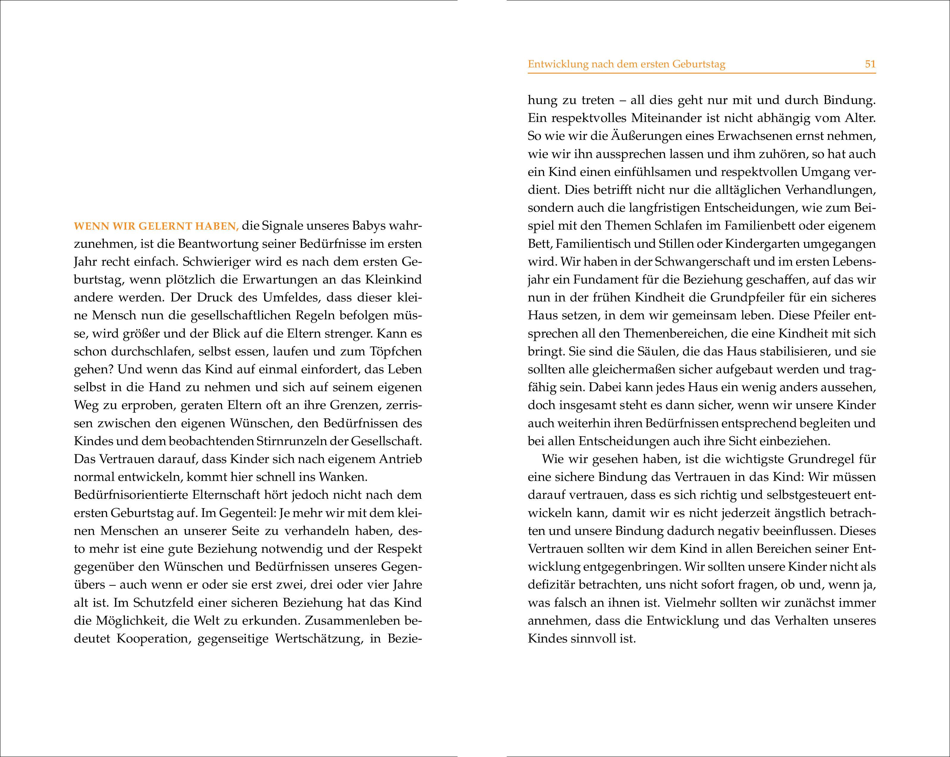 Beispielinhalt (Bild) Geborgene Kindheit