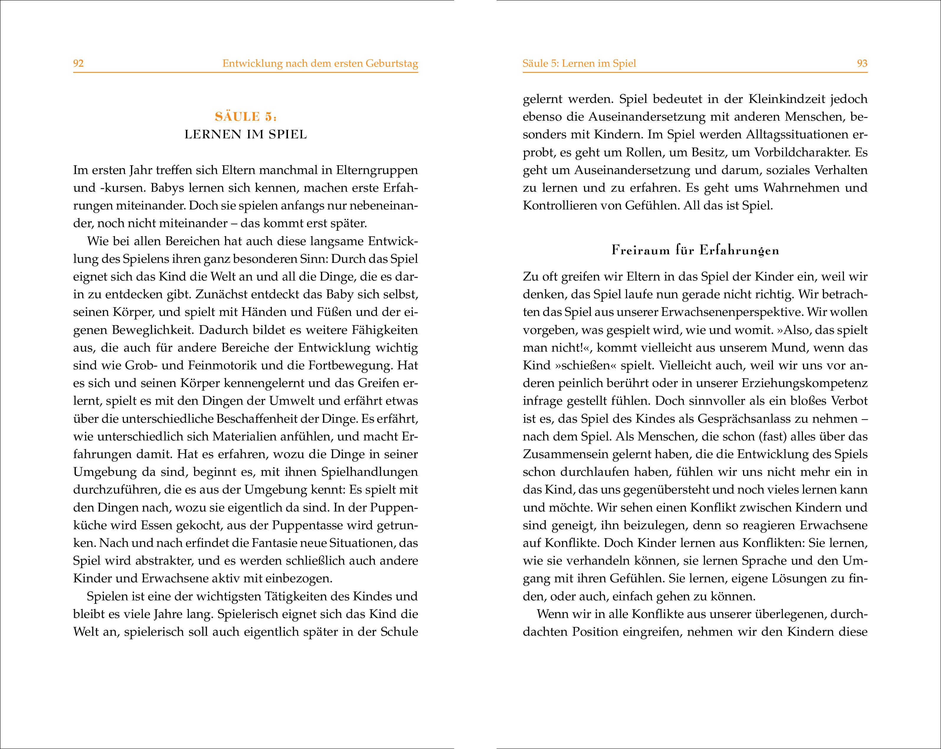 Beispielinhalt (Bild) Geborgene Kindheit