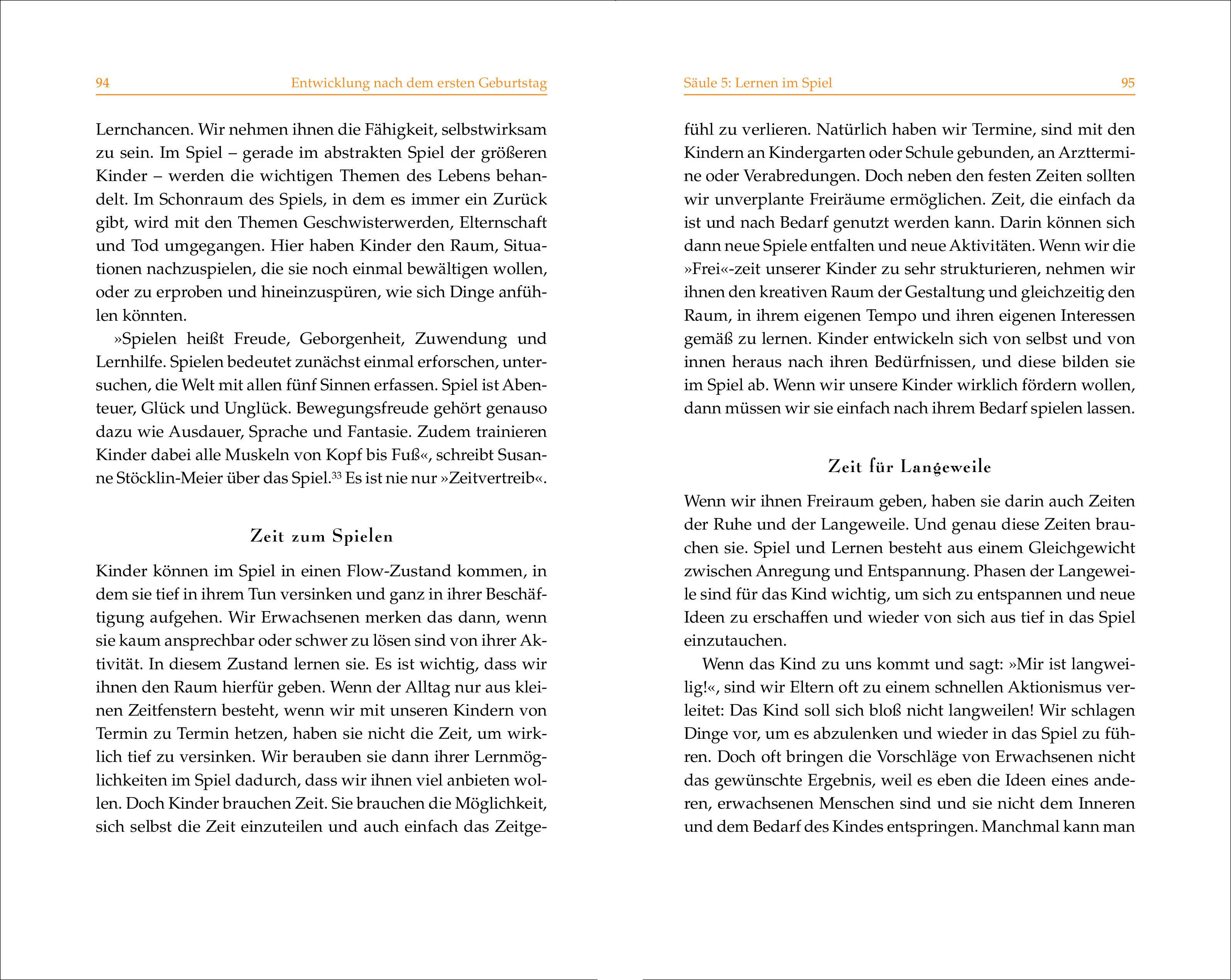 Beispielinhalt (Bild) Geborgene Kindheit