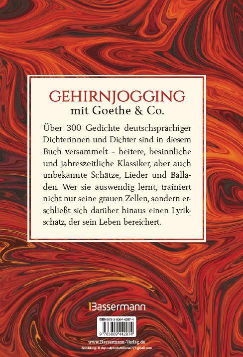 Beispielinhalt (Bild) Gedichte zum Gedächtnistraining. Balladen, Lieder und Verse fürs Gehirnjogging mit Goethe, Schiller, Heine, Hölderlin & Co.