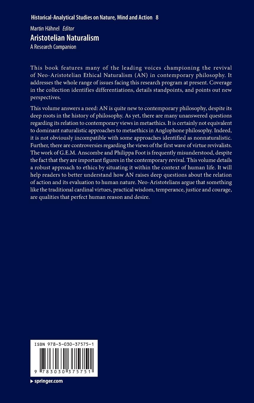 Rückseitencover Aristotelian Naturalism